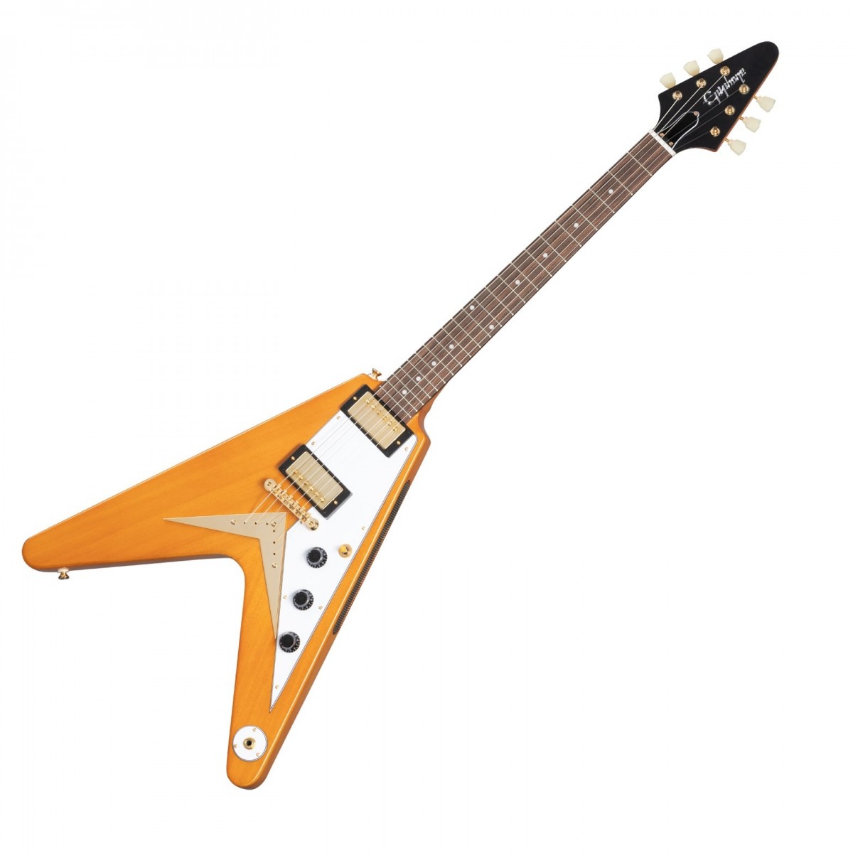 Epiphone 1958 Korina Flying V, Natural In Stock