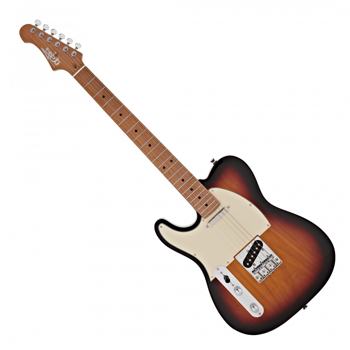 JET Guitars JT-300 Roasted Maple Left Handed, Sunburst In Stock