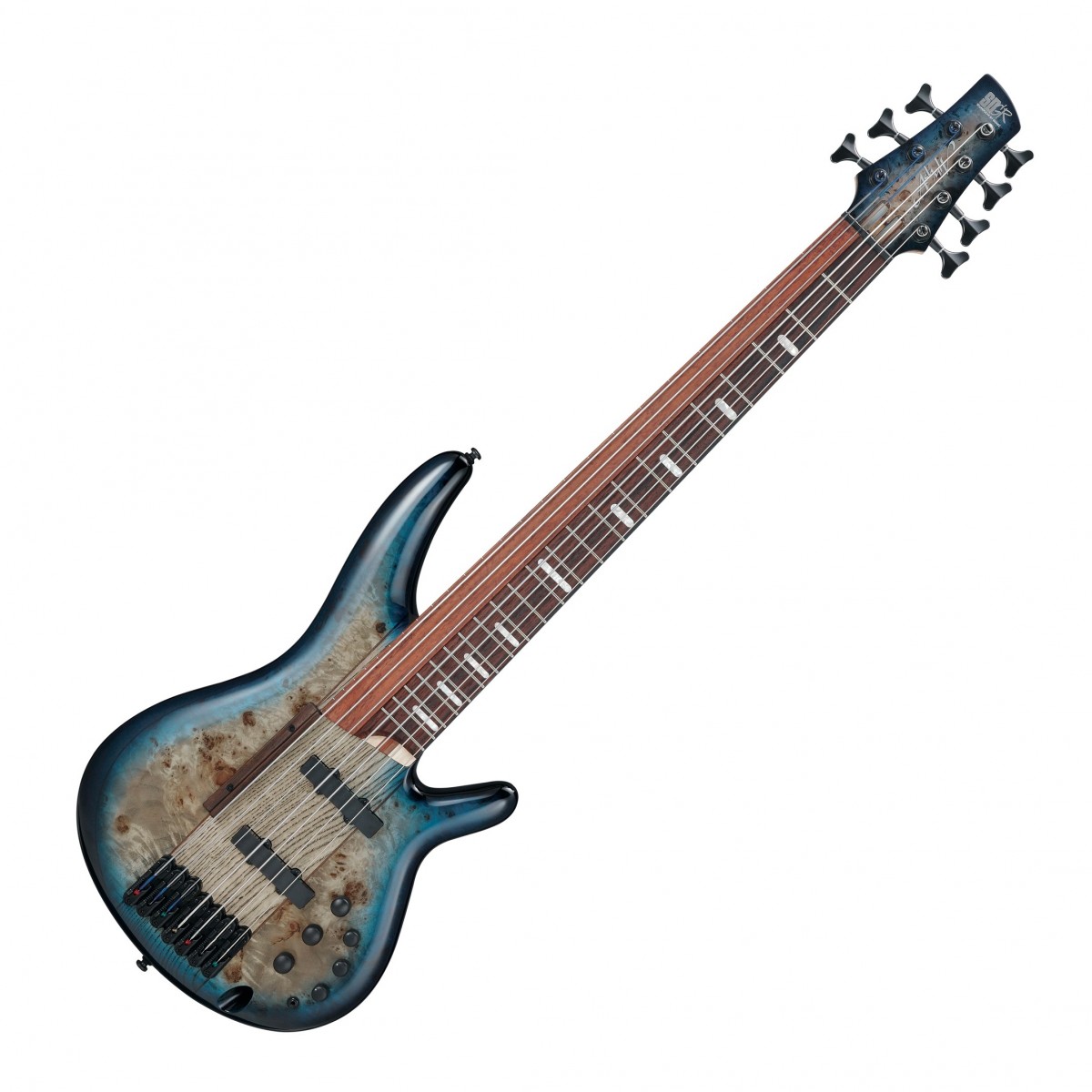 Ibanez SRAS7 Bass Workshop, Cosmic Blue Starburst In Stock