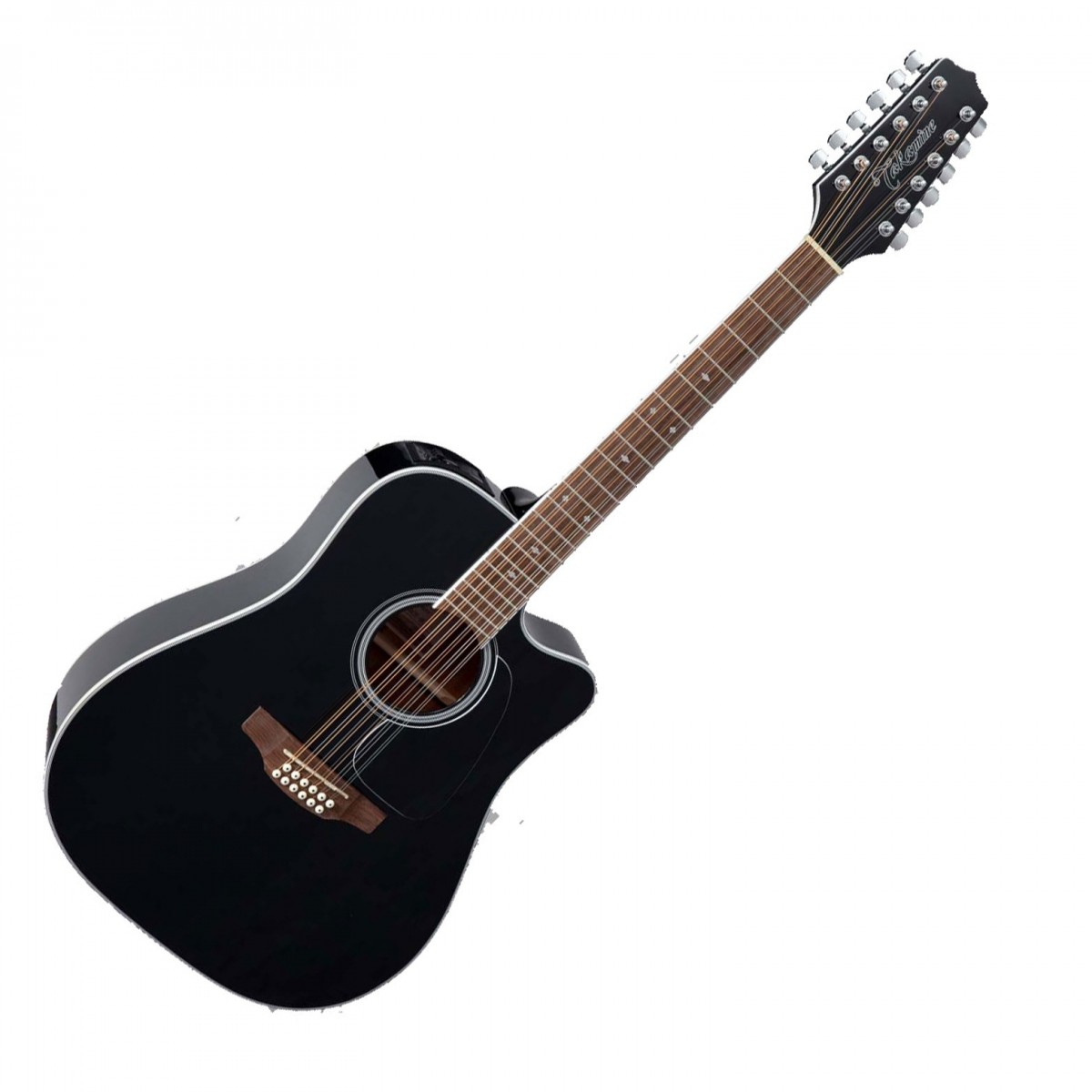 Takamine GD38CE Dreadnought 12 String Electro Acoustic, Black Gloss In Stock