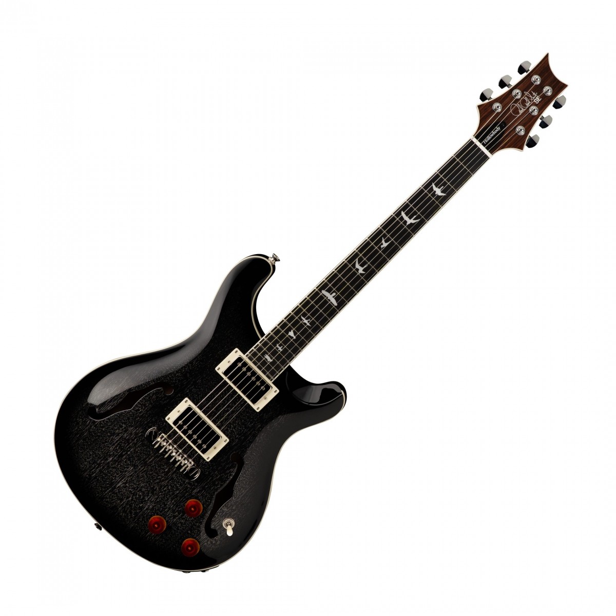 PRS SE Hollowbody Standard Piezo, Dog Hair Smokeburst In Stock