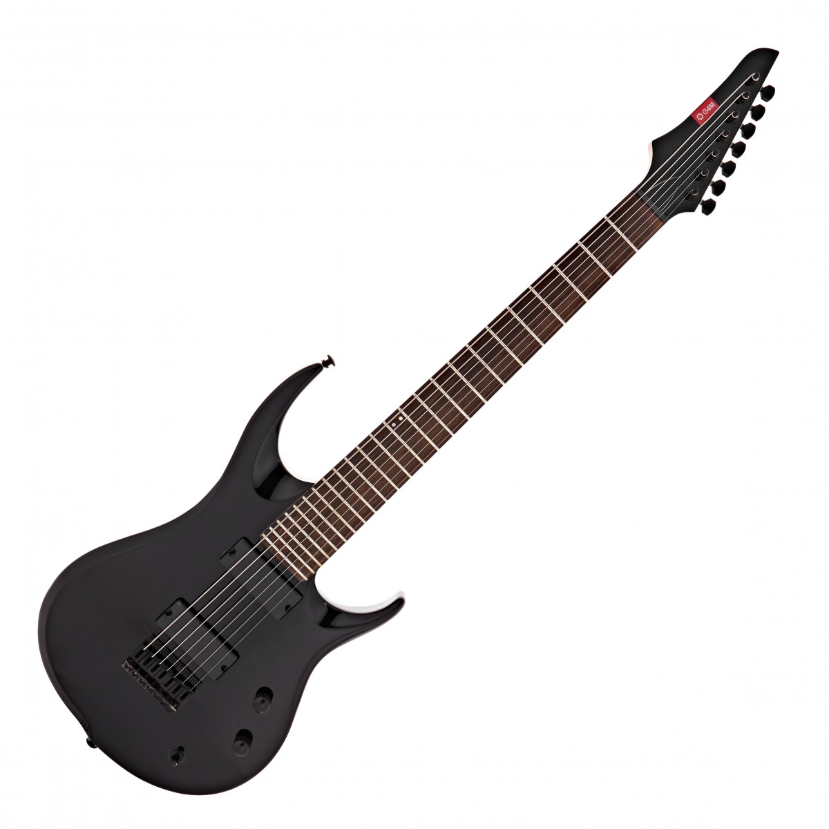 G4M 529 Electric Guitar, 7-String, Jet Black In Stock