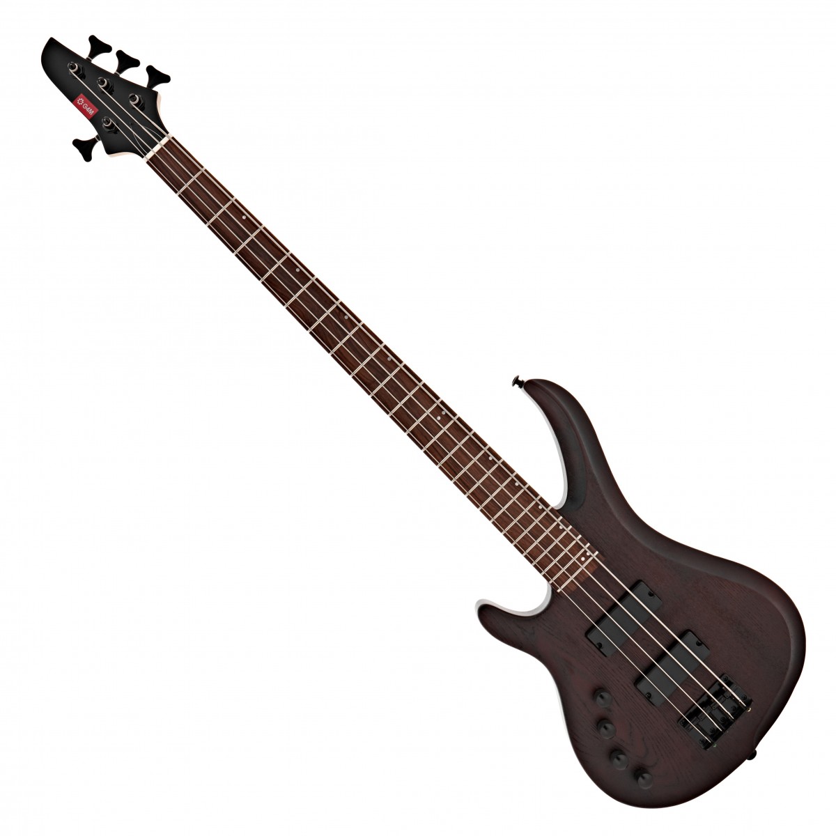 G4M 878 Left Hand Bass Guitar, Walnut Stain In Stock