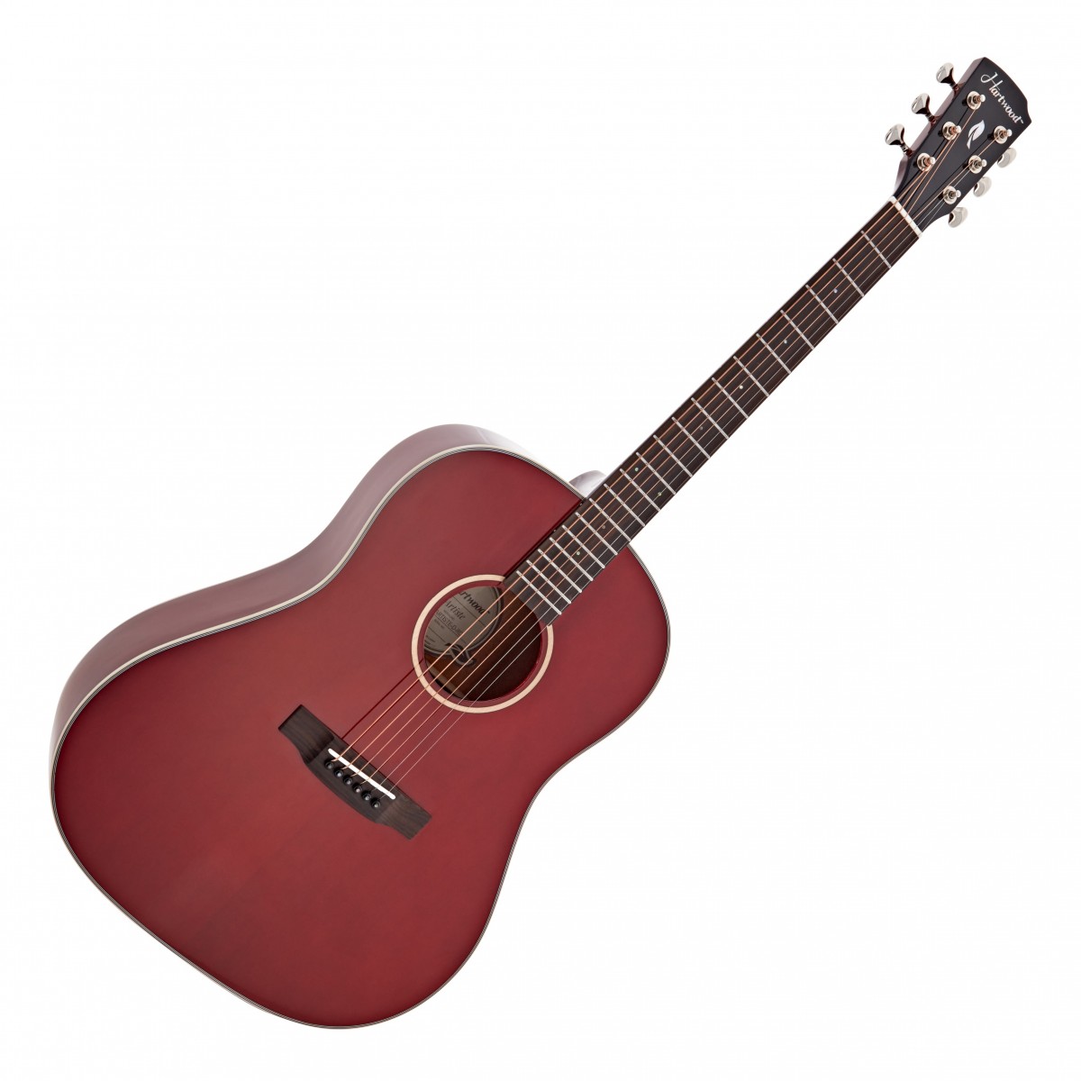 Hartwood Artiste Dreadnought Acoustic Guitar, Red In Stock