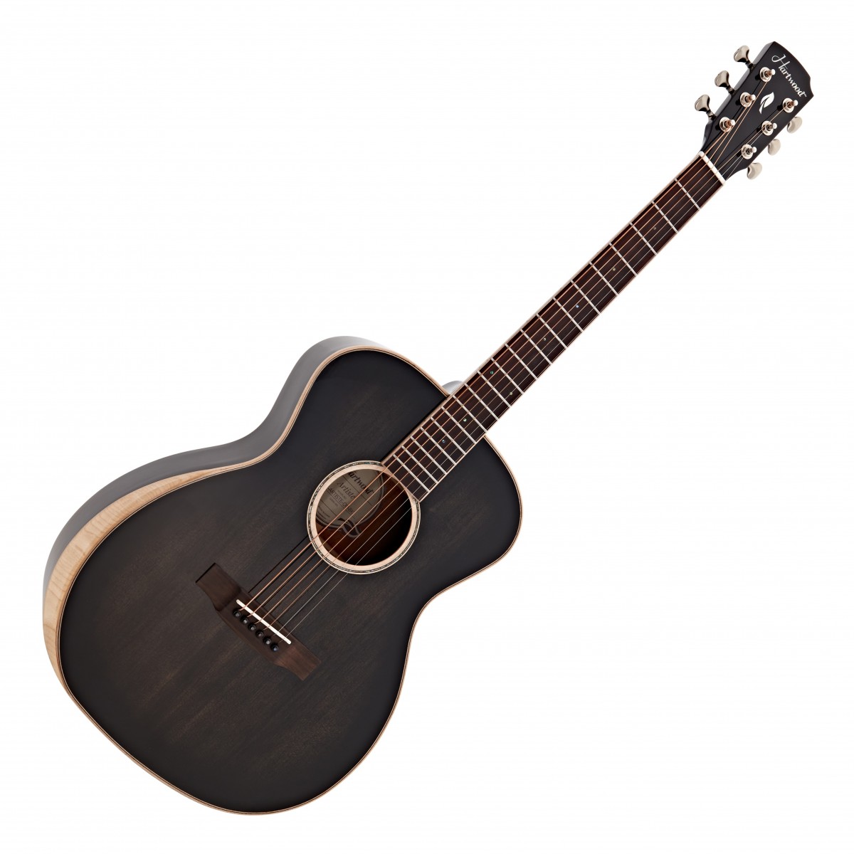 Hartwood Artiste Orchestra Model Acoustic Guitar, Black In Stock