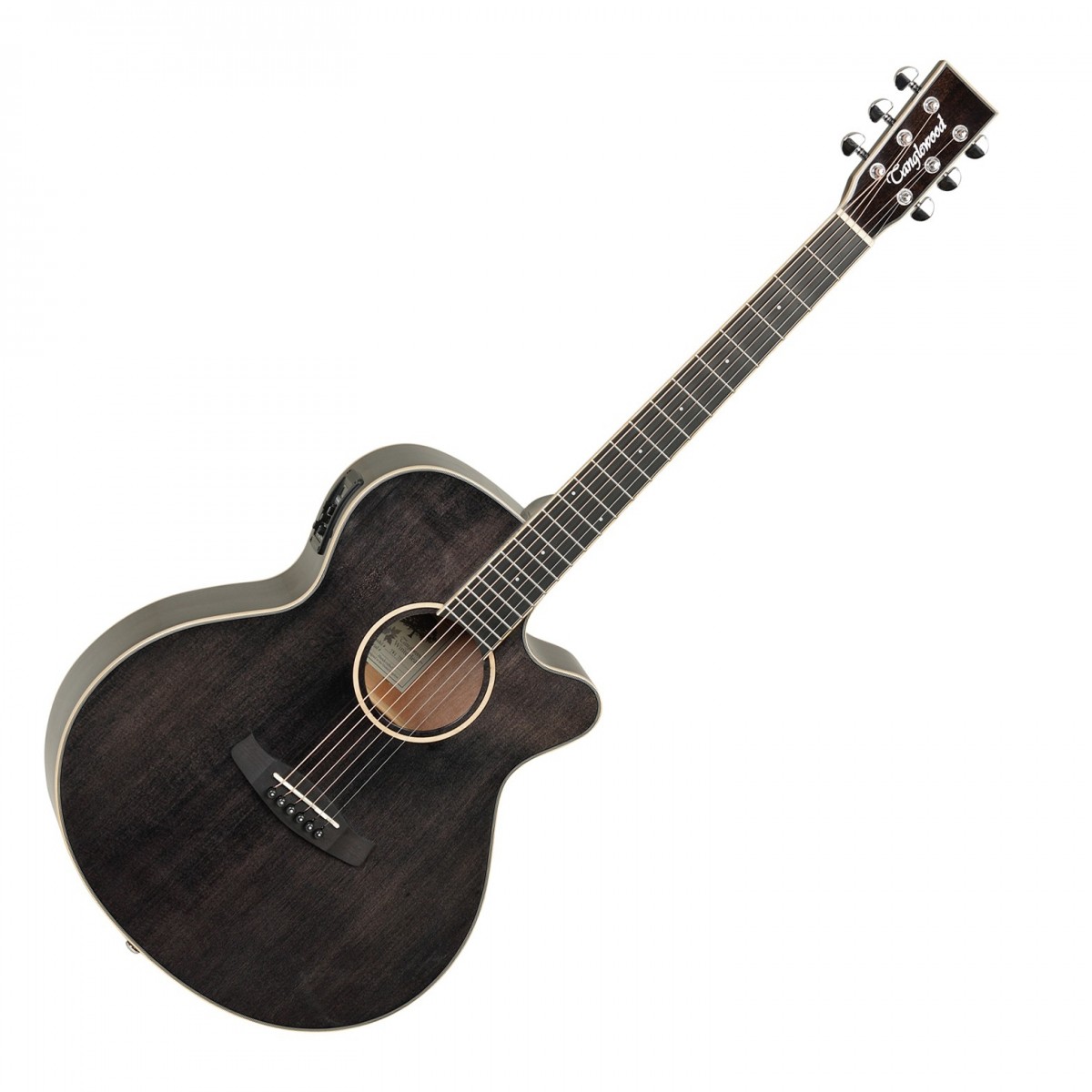 Tanglewood TW4 CE Winterleaf Electro Acoustic, Black Shadow Gloss In Stock