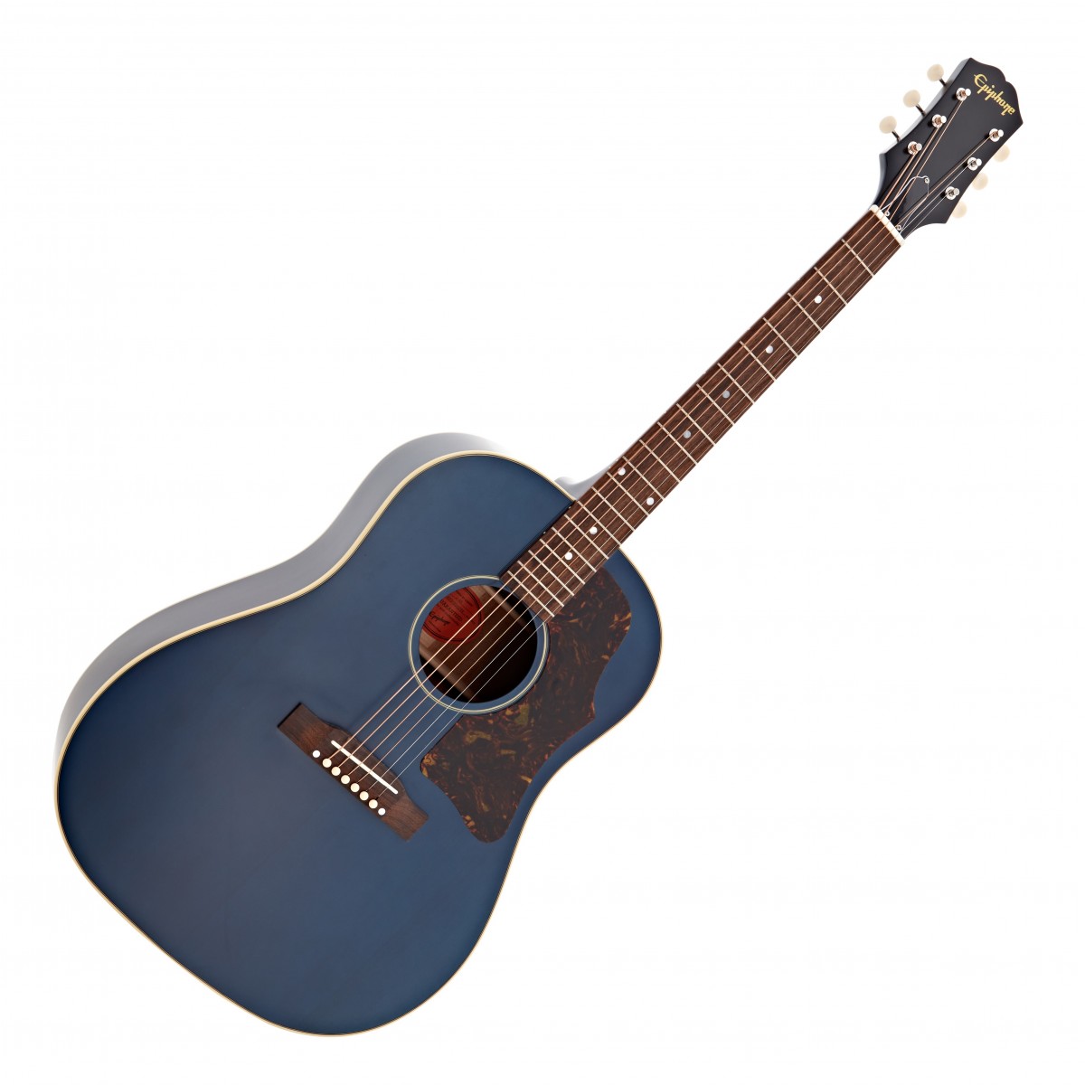 Epiphone J-45 All Solid Electro Acoustic Guitar, Aged Viper Blue In Stock
