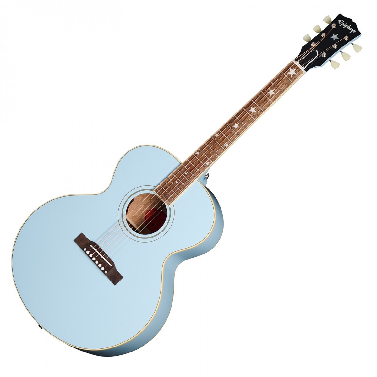 Epiphone J-180 LS Inspired by Gibson Custom, Frost Blue In Stock