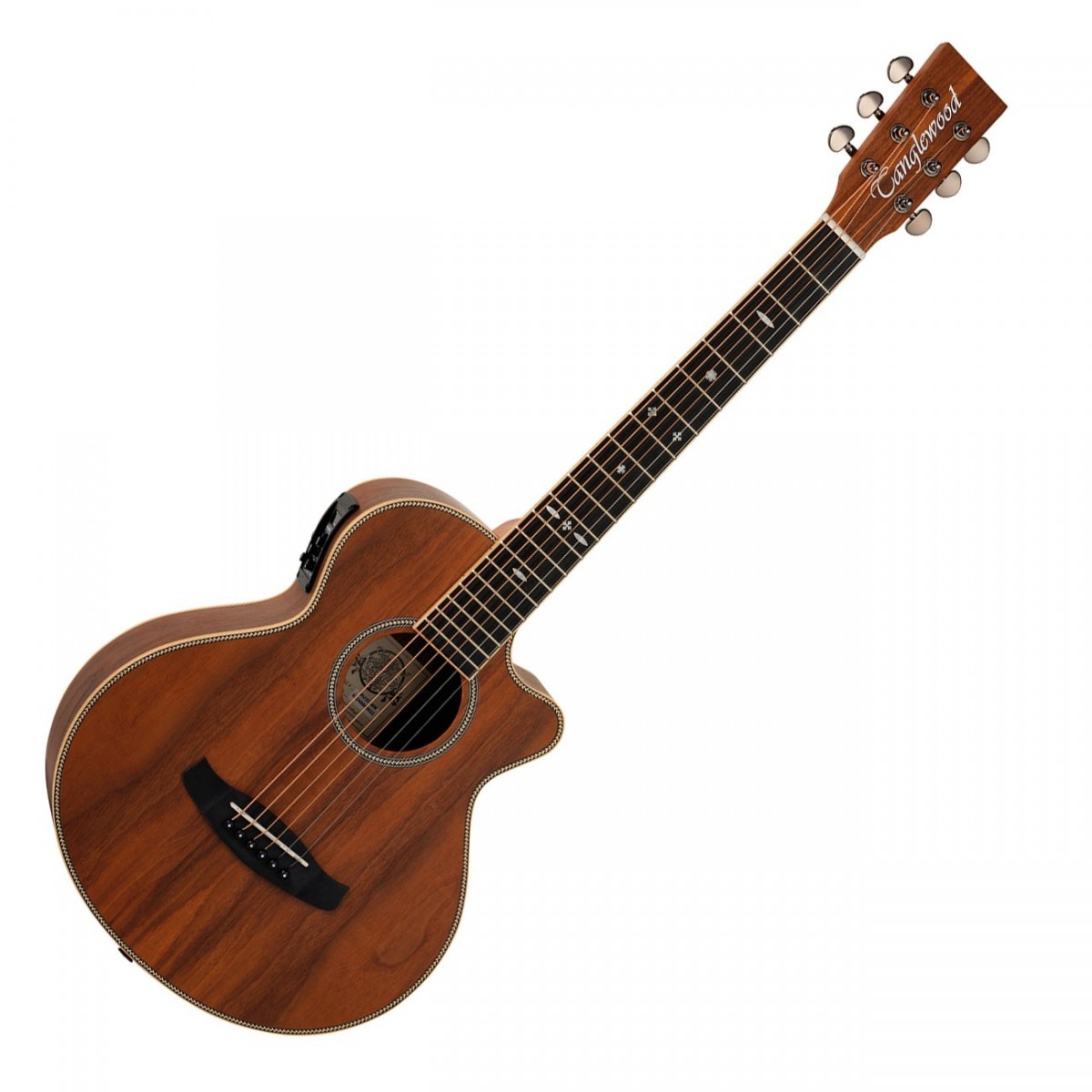 Tanglewood TRU2-CE-AW Reunion Travel Electro Acoustic, All Black Walnut In Stock