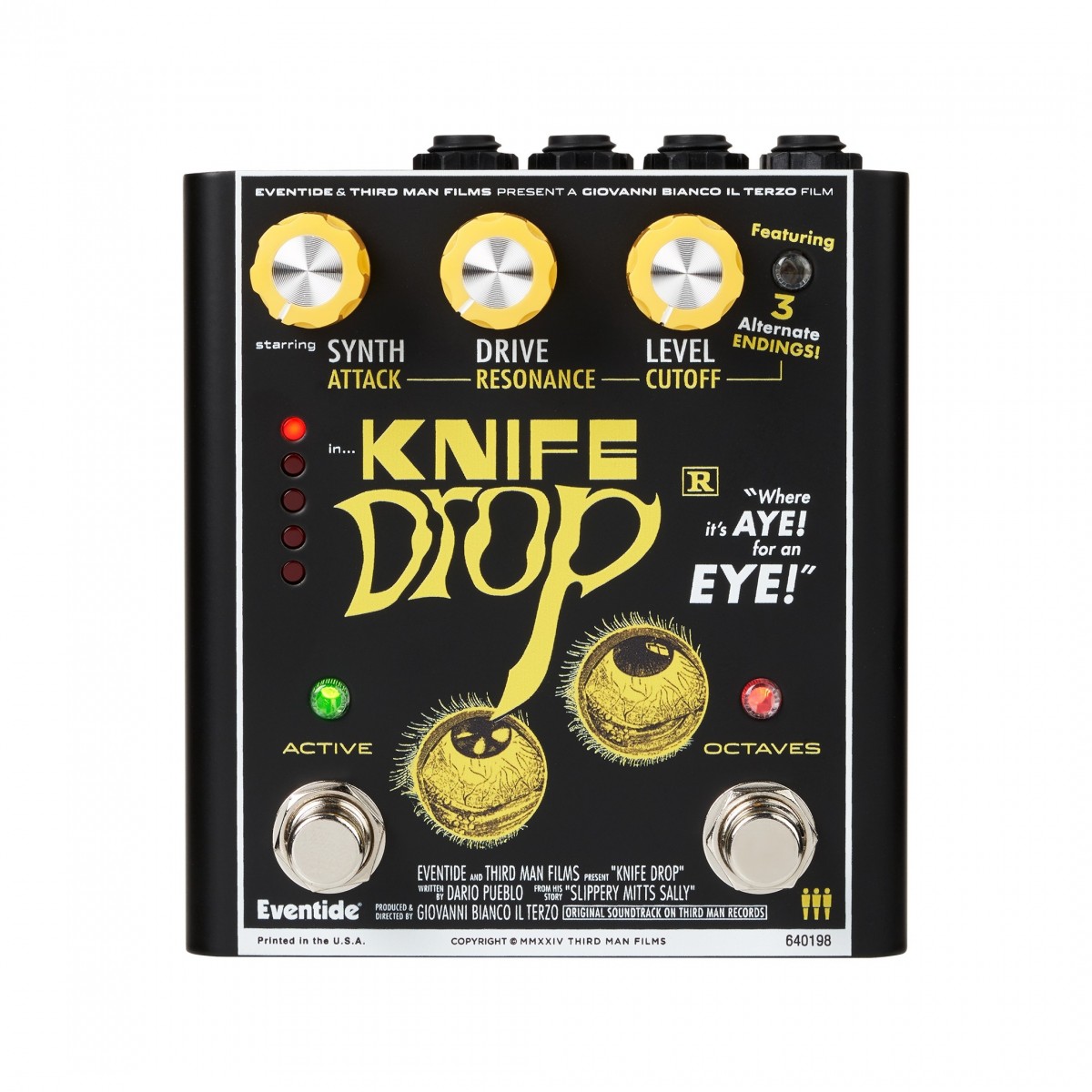 Eventide Knife Drop Fuzz Octave Pedal With Monophonic Synth In Stock