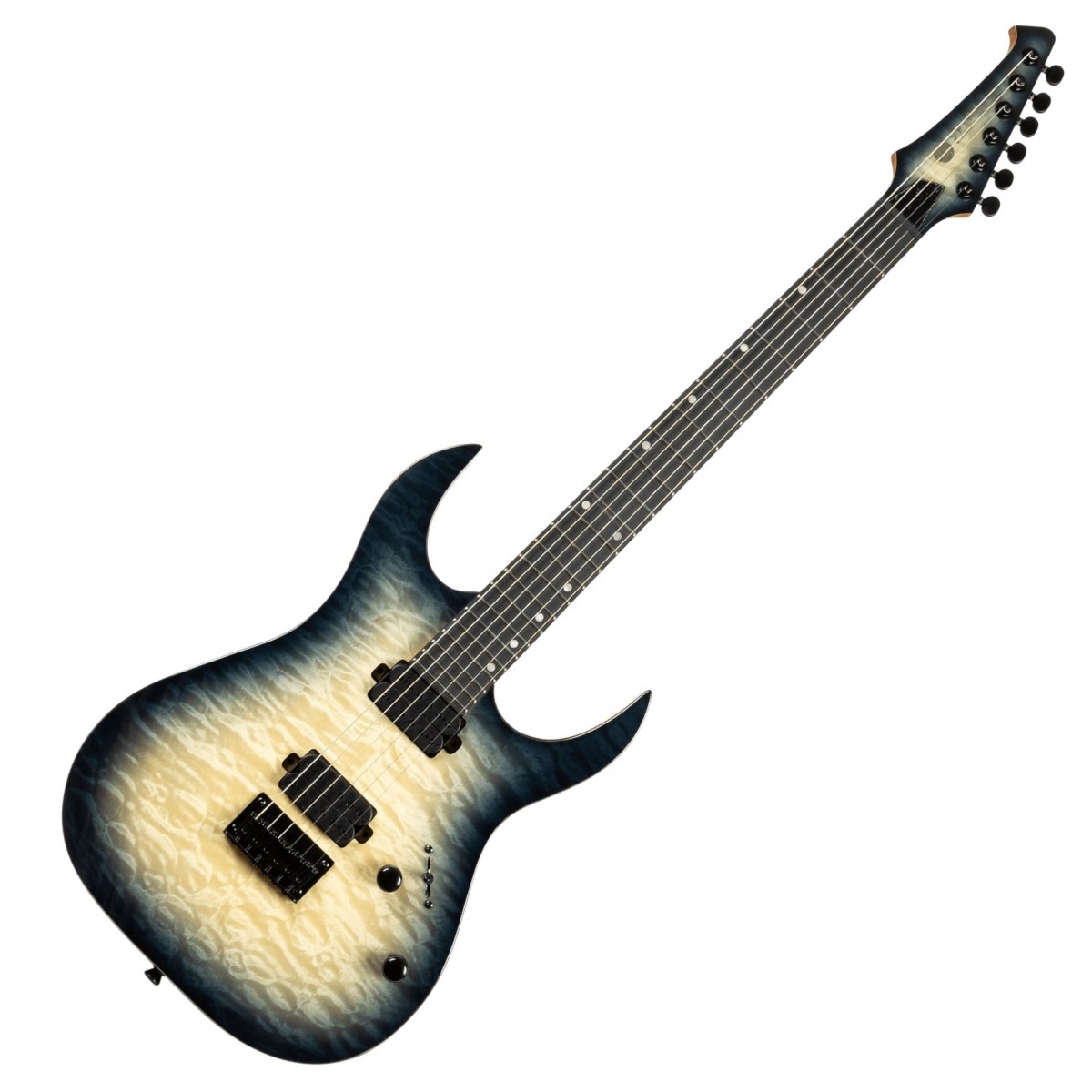 Spira Guitars S-500 QGY E Quilted Maple, Gloss Trans Grey In Stock