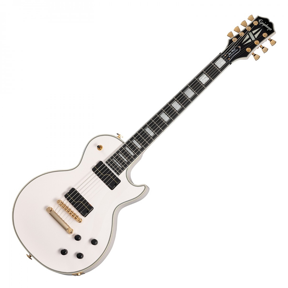 Epiphone Matt Heafy Origins Les Paul Custom 7-String, Bone White In Stock