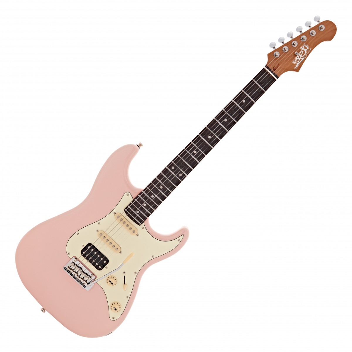 JET Guitars JS-400 HSS Rosewood, Pink In Stock