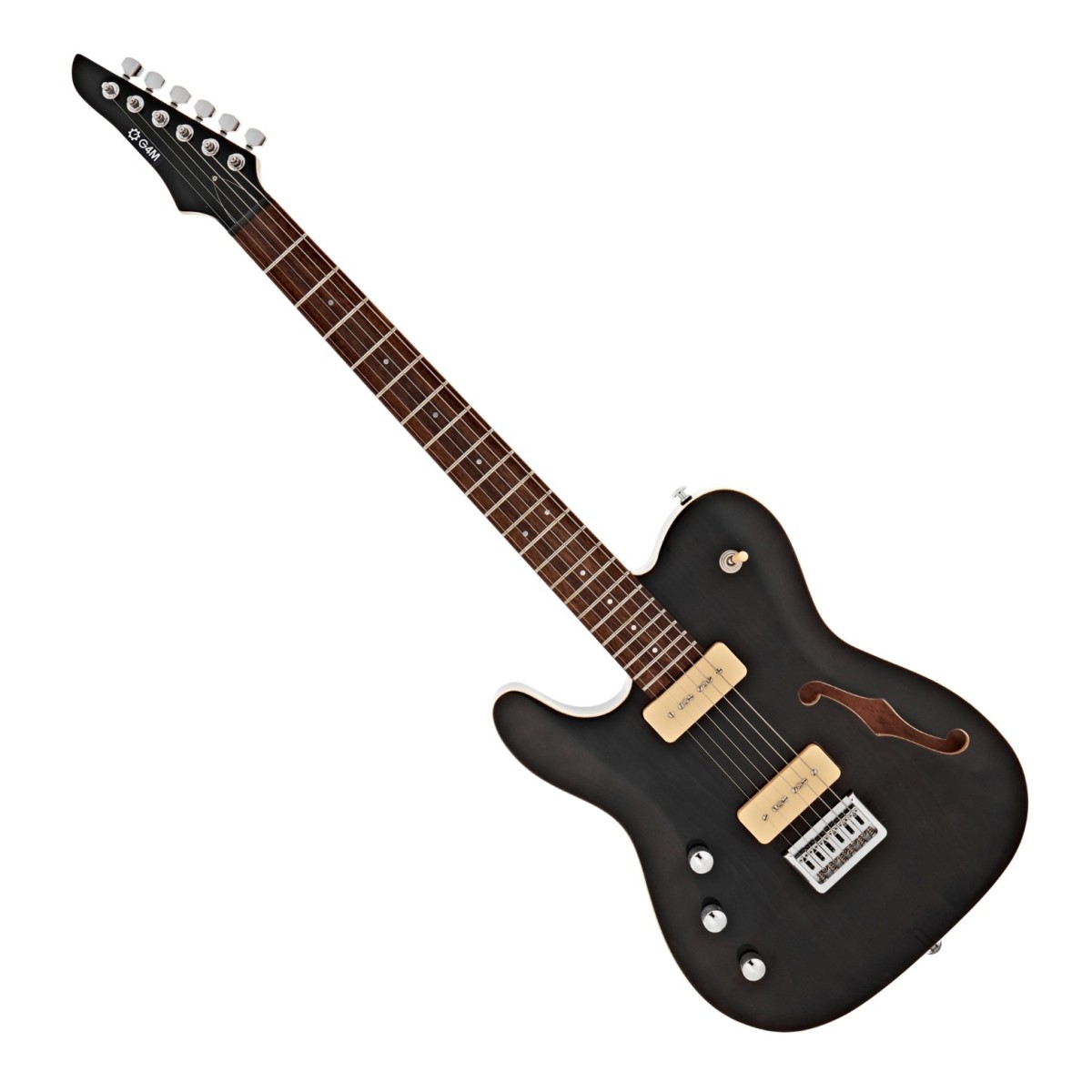 G4M 734 Left Handed SH Electric Guitar, Transparent Black In Stock