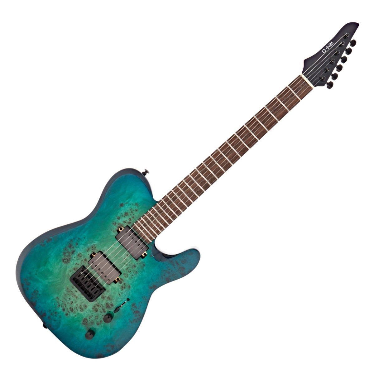 G4M 734 Pro Electric Guitar, Galaxy Burl Burst In Stock