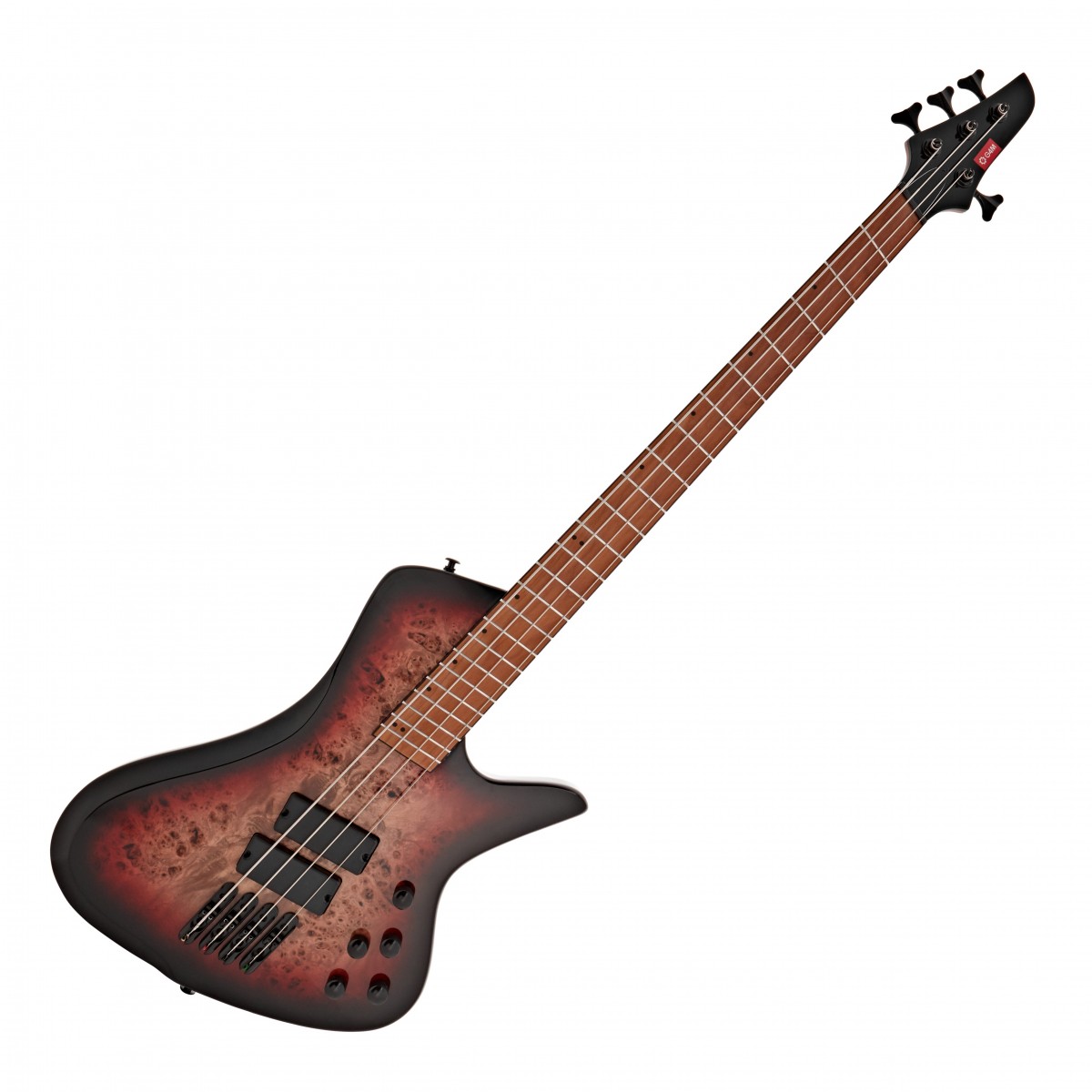 G4M 972 Fanned Fret Bass Guitar, Red Burl Burst In Stock