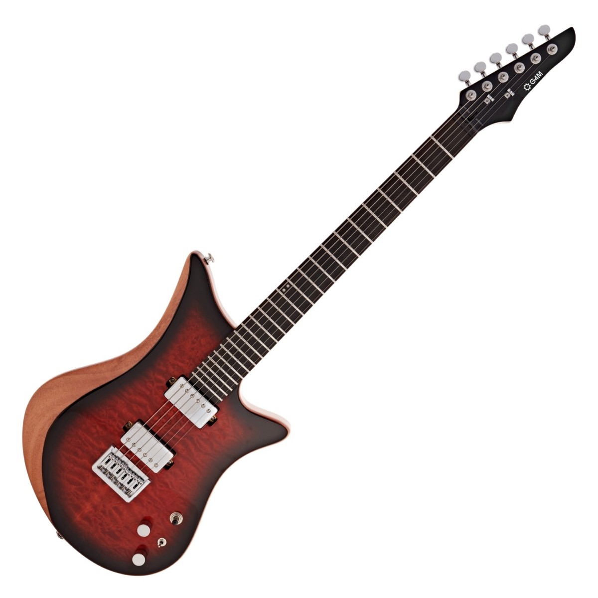 G4M 255 Deluxe Electric Guitar, Tiger Burst In Stock