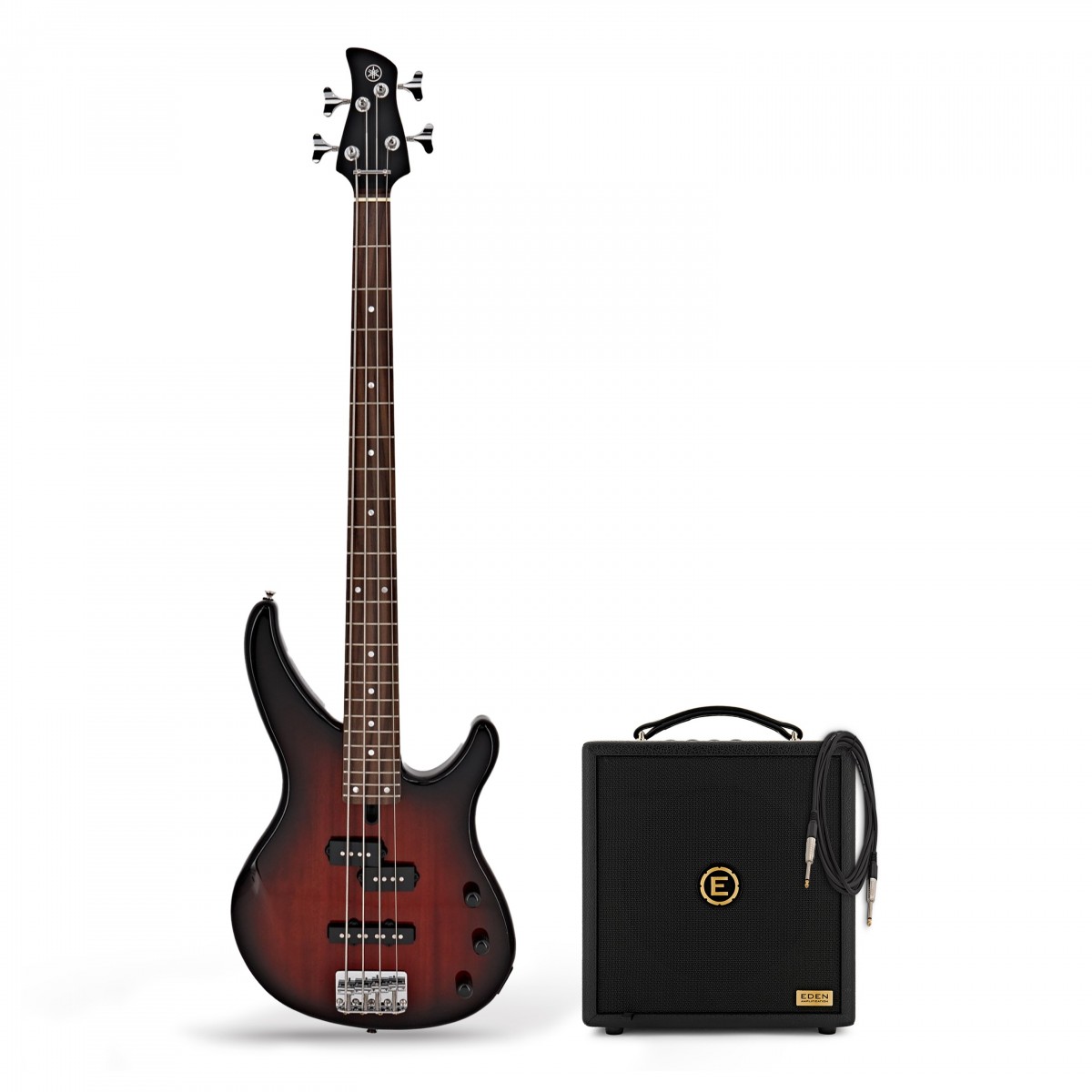 Yamaha TRBX174 Bass, Old Violin Sunburst & Eden Orbiter 8 Combo Amp In Stock