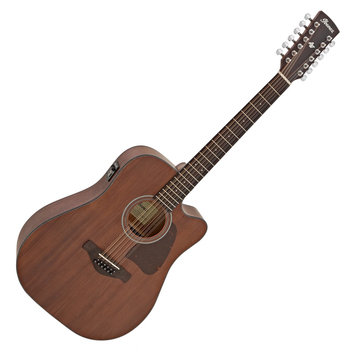 Ibanez AW5412CE 12 String Electro Acoustic, Open Pore Natural In Stock