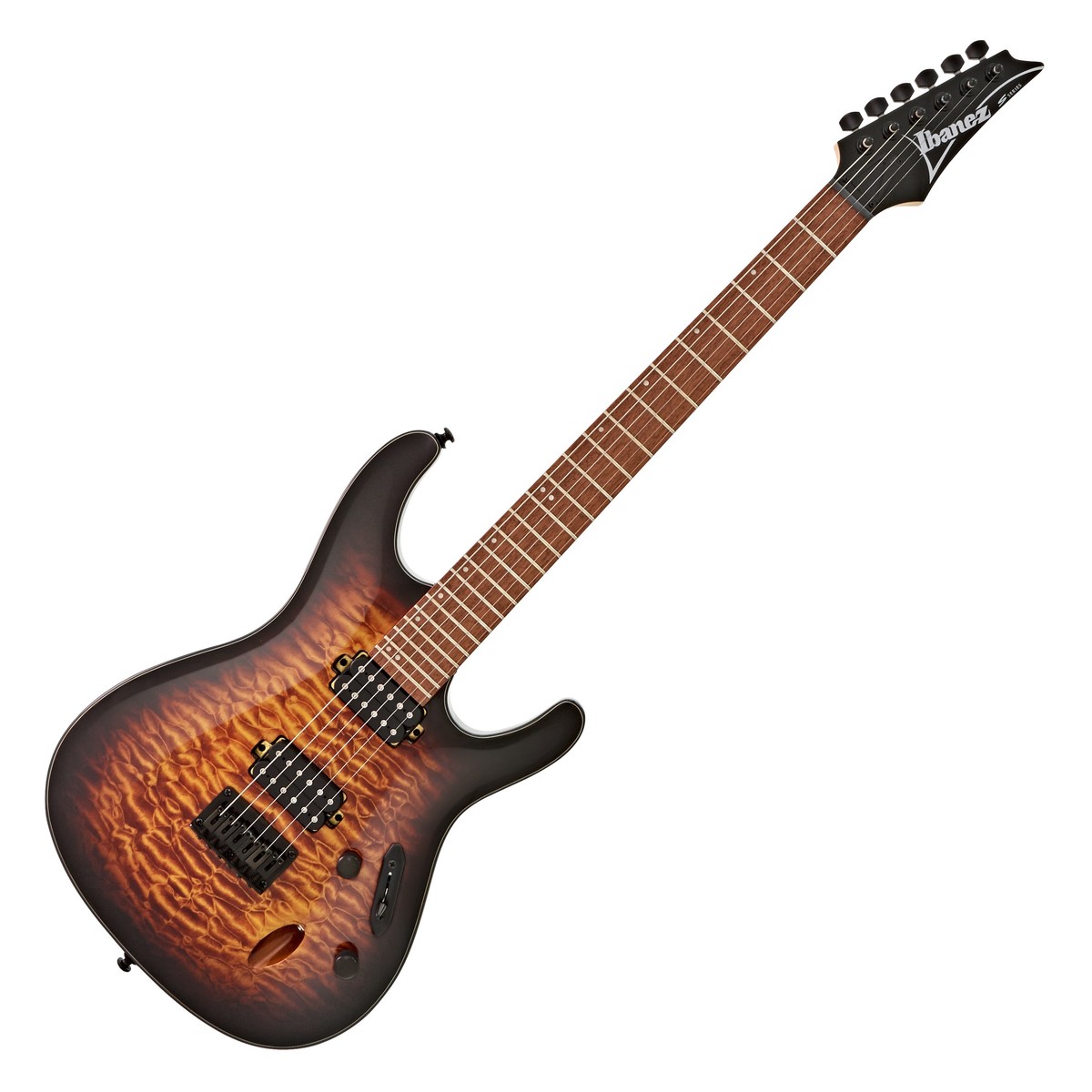 Ibanez S621QM, Dragon Eye Burst In Stock