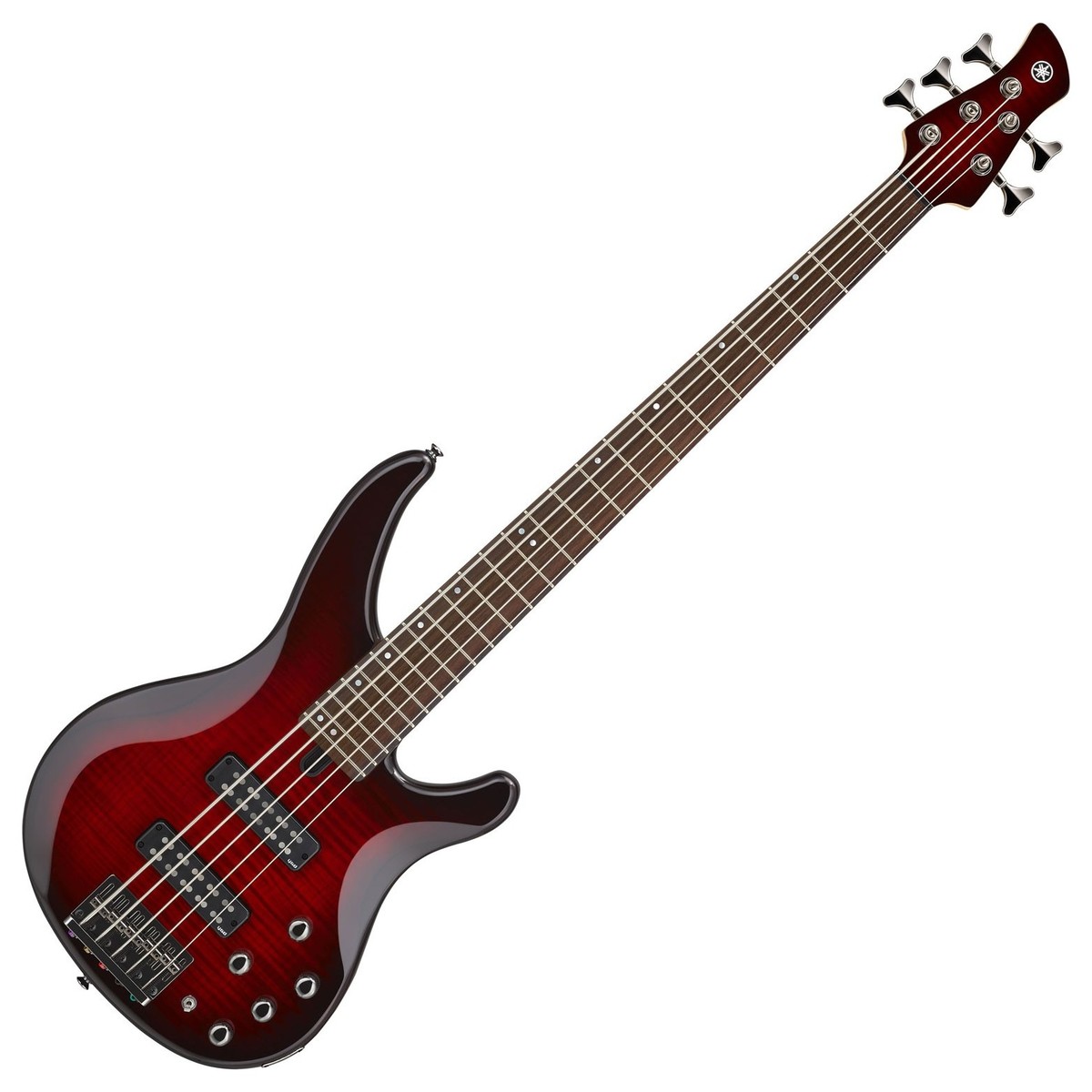 Yamaha TRBX605FM 5-String Bass, Dark Red Burst In Stock