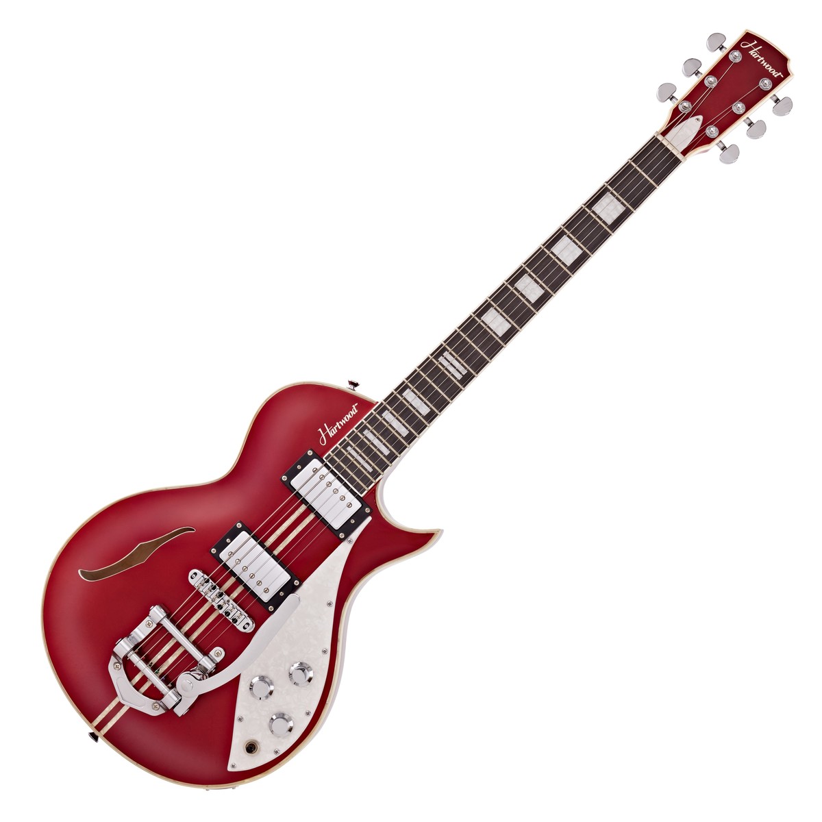 Hartwood Speedway Vibrato Electric Guitar, Lipstick Red In Stock