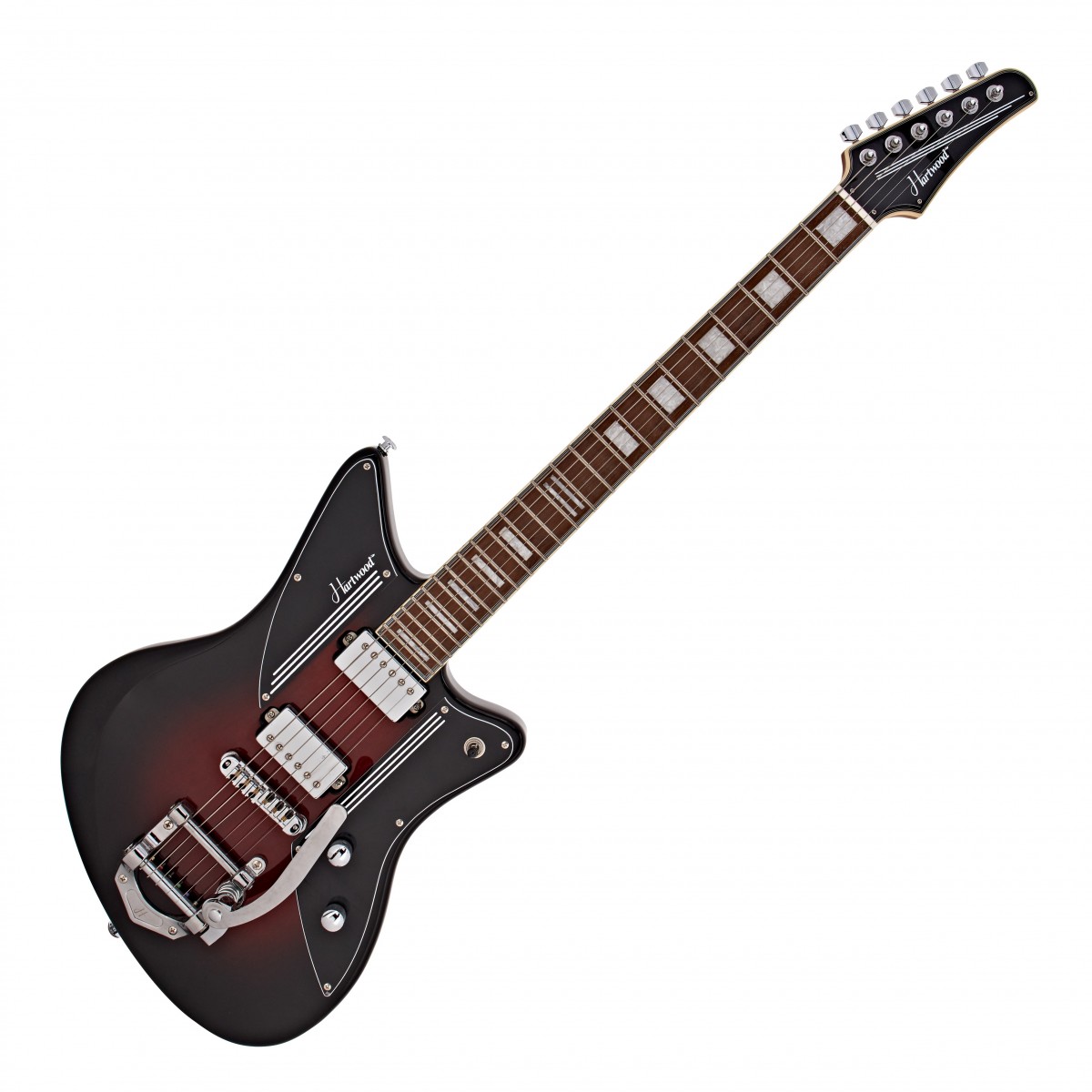 Hartwood Charger Vibrato Electric Guitar, Cigar Burst In Stock