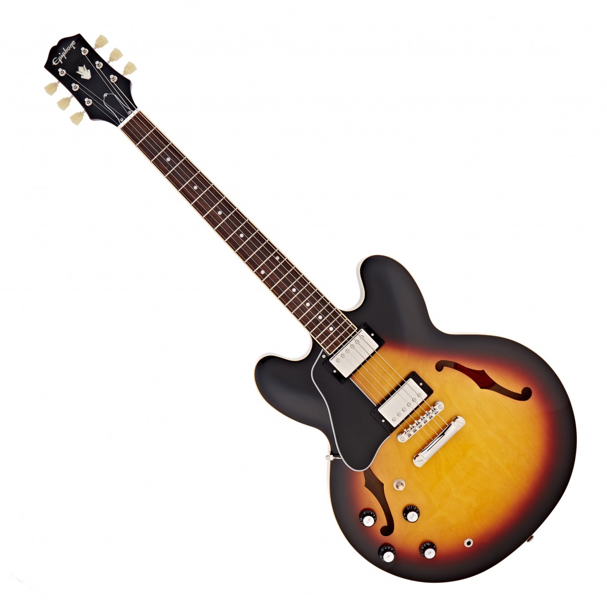 Epiphone ES-335 Left-Handed, Vintage Sunburst In Stock