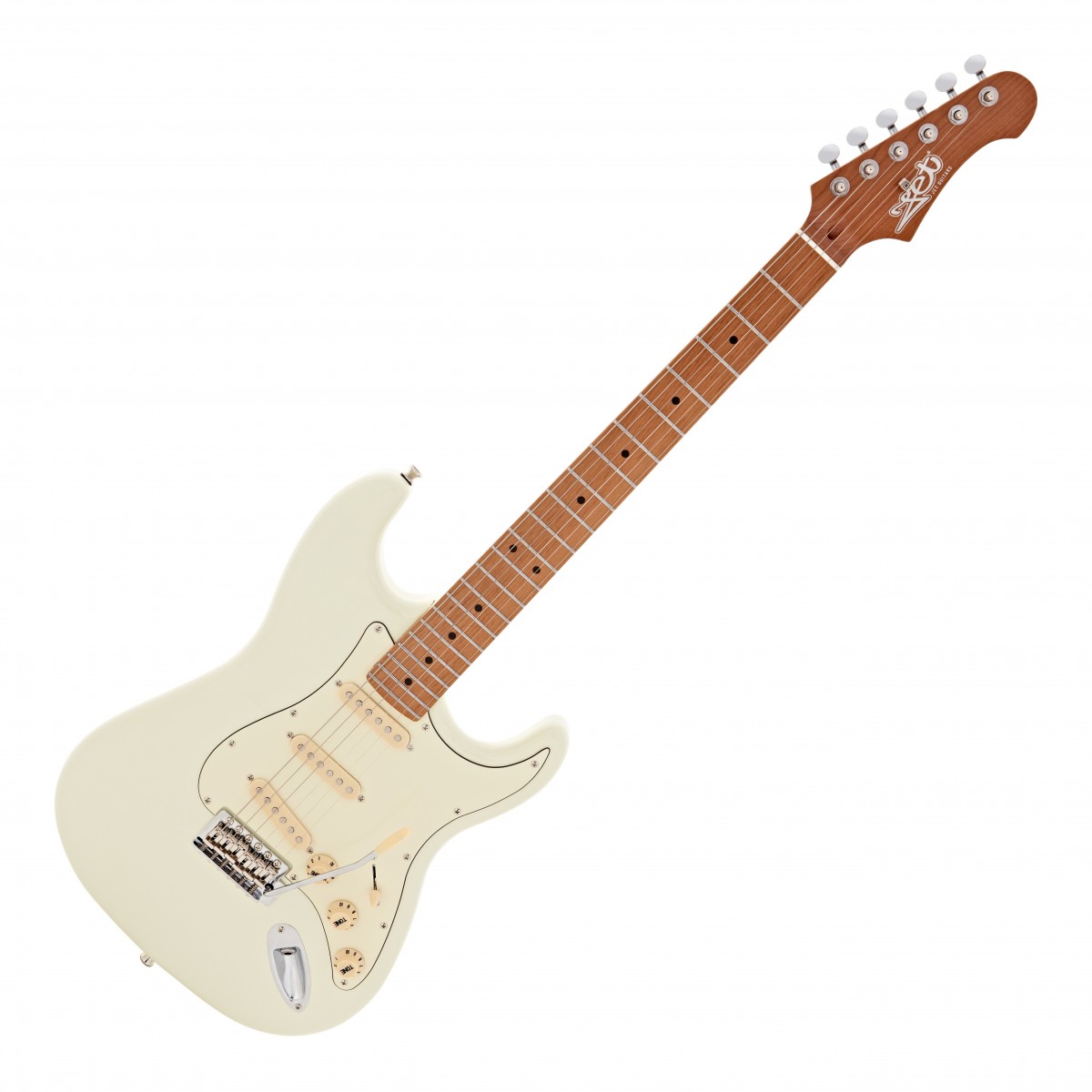 JET Guitars JS-300 Roasted Maple, Olympic White In Stock