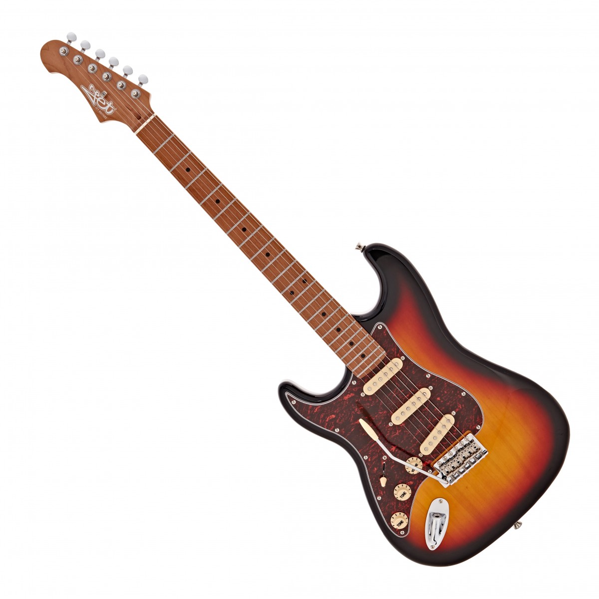 JET Guitars JS-300 Roasted Maple Left Handed, Sunburst In Stock