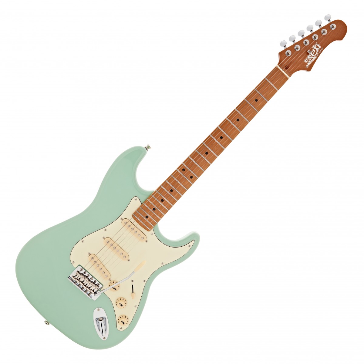 JET Guitars JS-300 Roasted Maple, Sea Foam Green In Stock