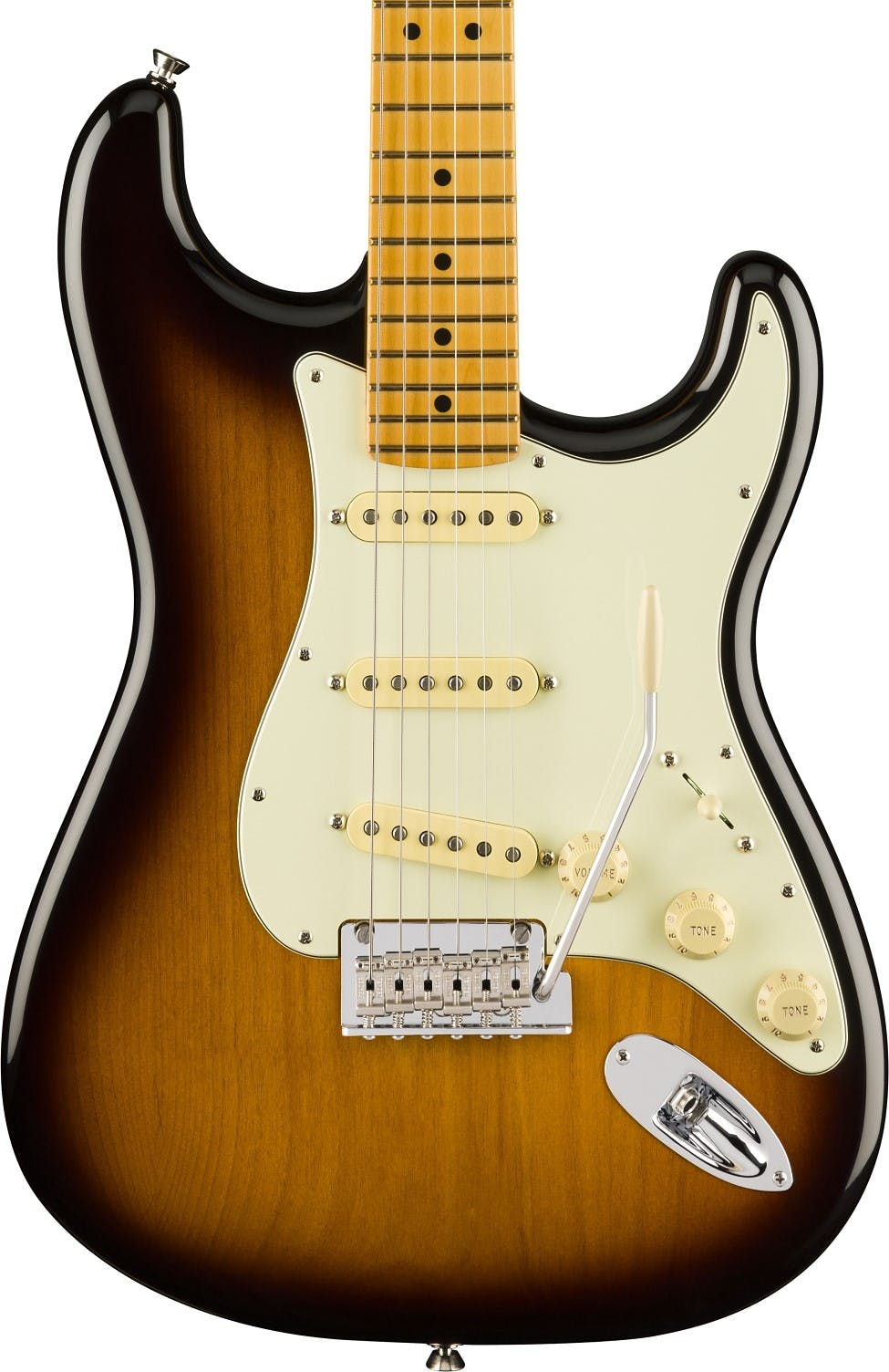 Fender American Professional II Stratocaster with Maple Fingerboard in Anniversary 2-Colour Sunburst in stock