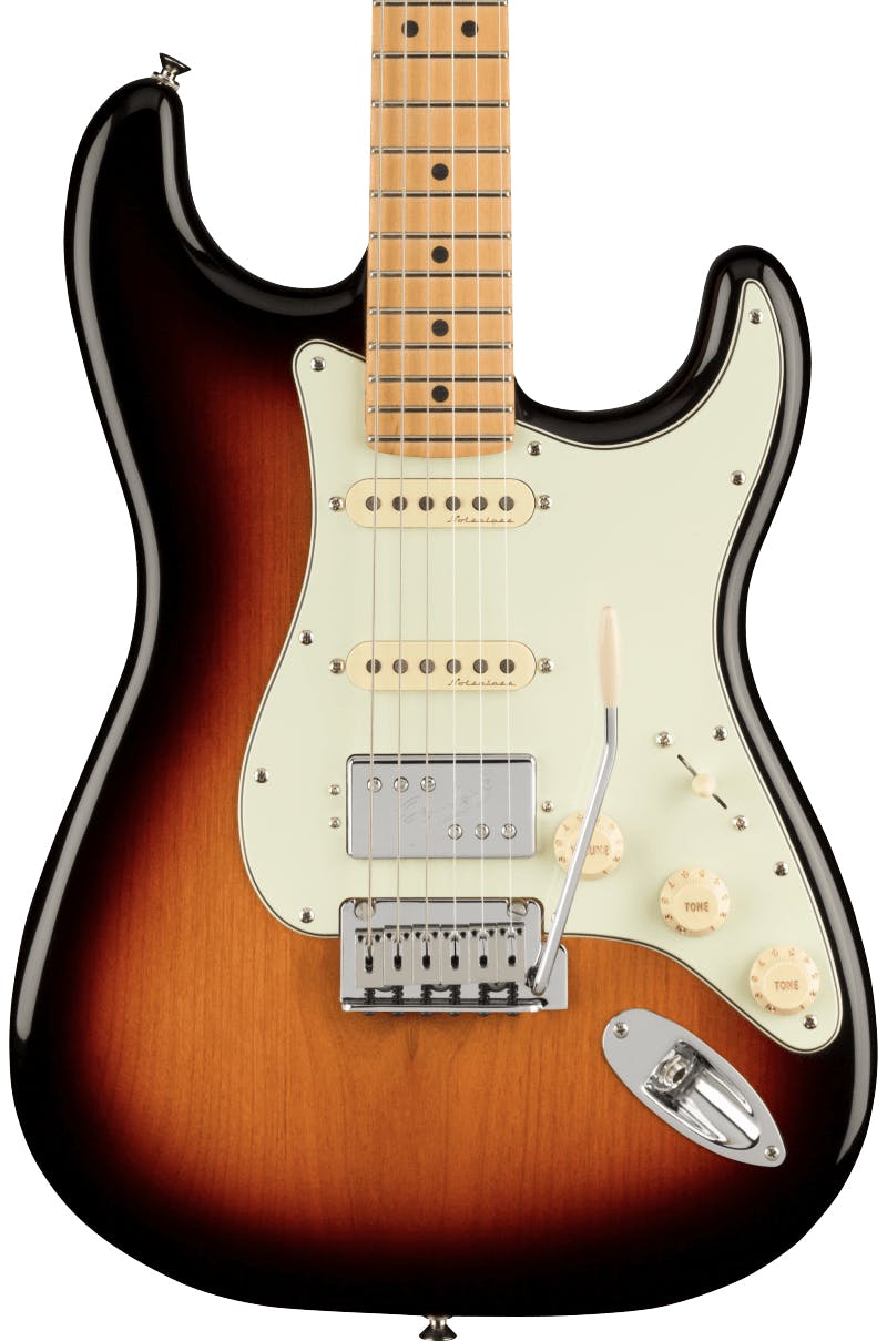 Fender Player Plus Stratocaster HSS Electric Guitar in 3-Colour Sunburst in stock
