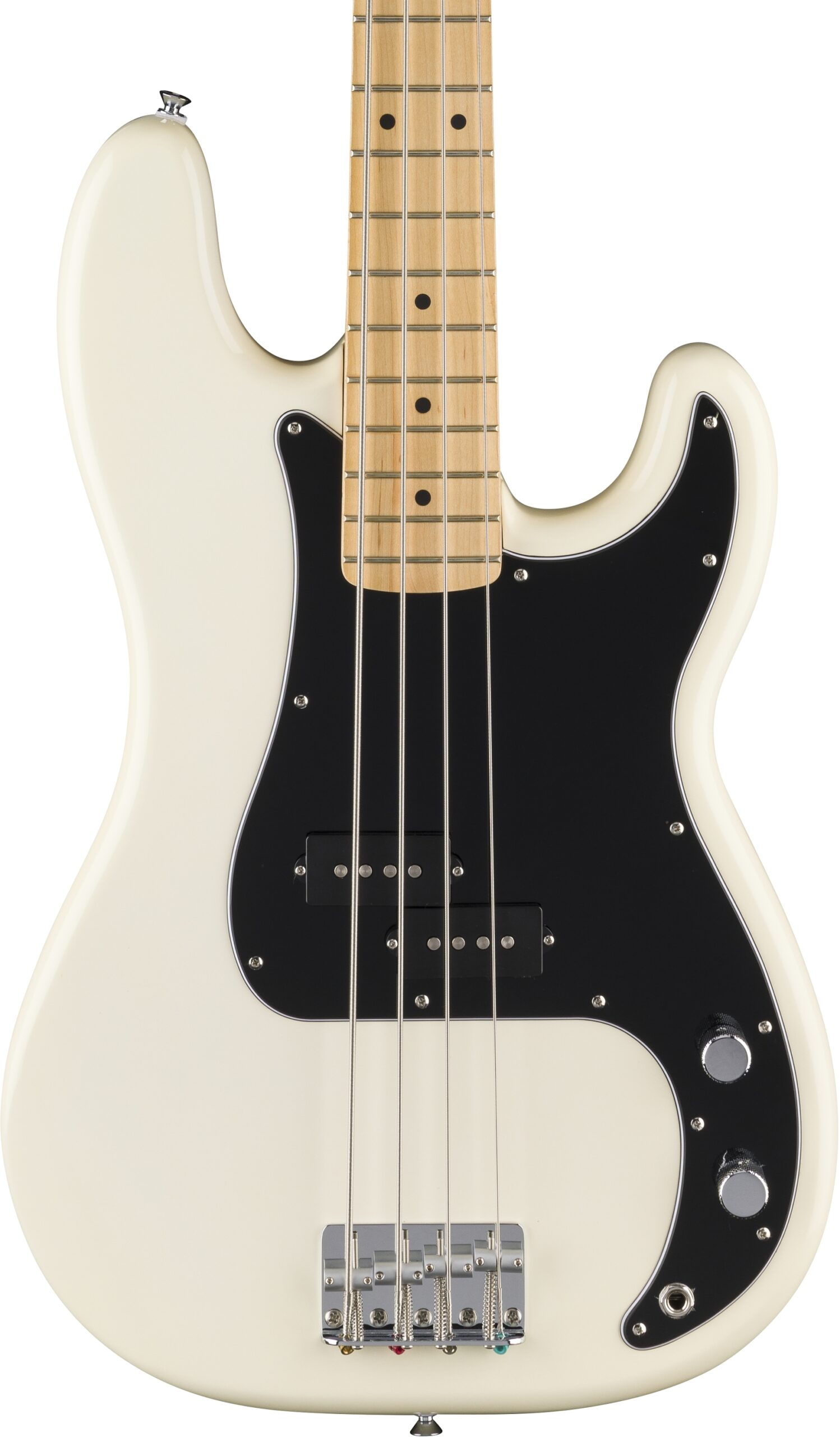 Fender Standard Series Precision Bass in Olympic White in stock