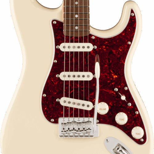 Squier FSR Classic Vibe '60s Stratocaster in Olympic White with Matching Headstock in stock