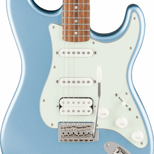 Squier Limited Edition Classic Vibe '60s Stratocaster HSS in Ice Blue Metallic with Matching Headstock in stock