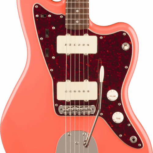 Squier Classic Vibe '60s Jazzmaster Electric Guitar in Tahitian Coral in stock
