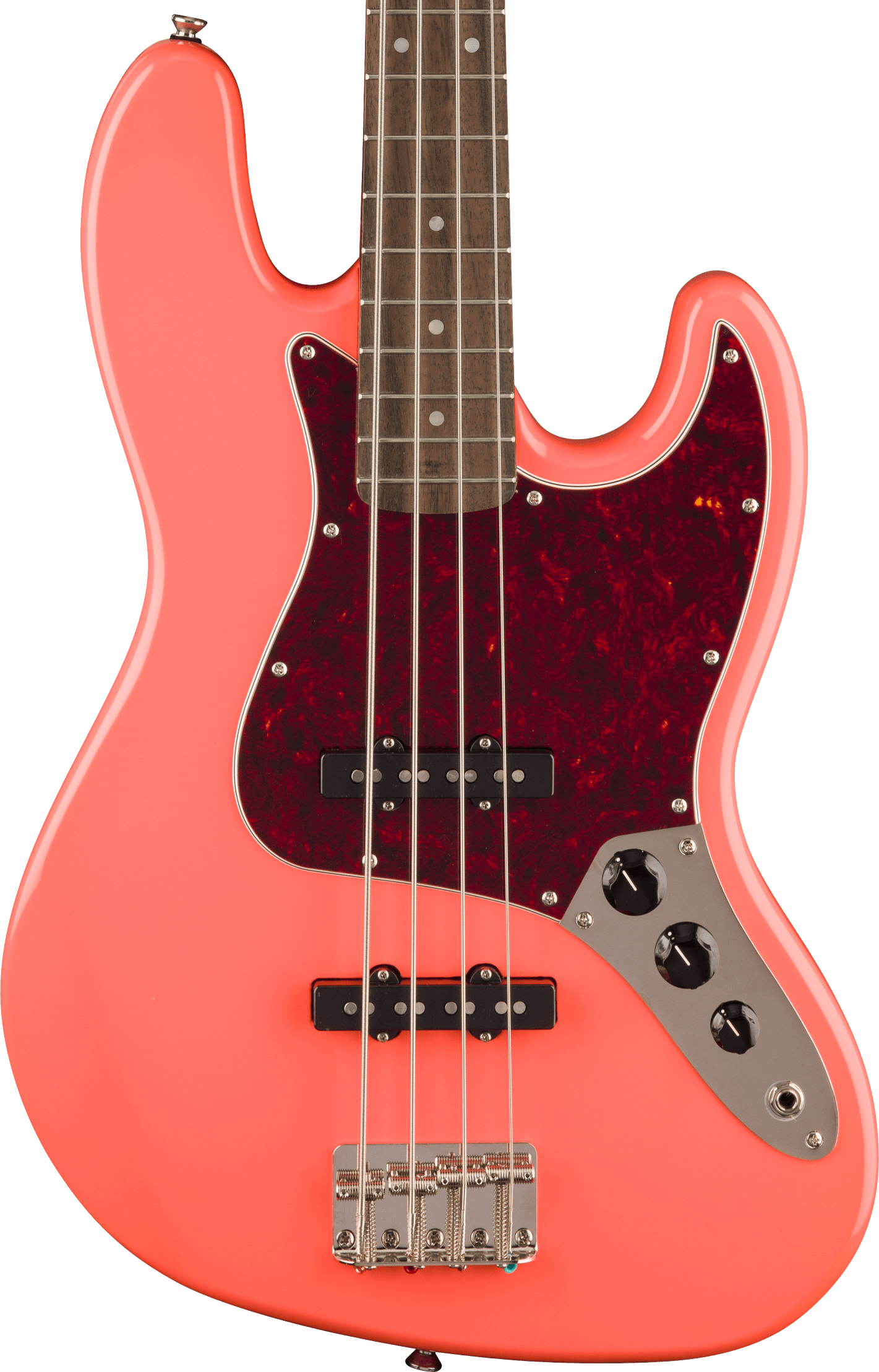 Squier Classic Vibe '60s Jazz Bass in Tahitian Coral in stock - Image 1