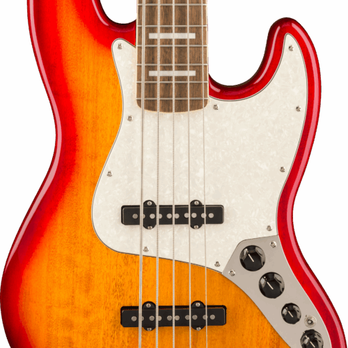 Squier Classic Vibe Active '70s Jazz Bass V in Sienna Sunburst in stock