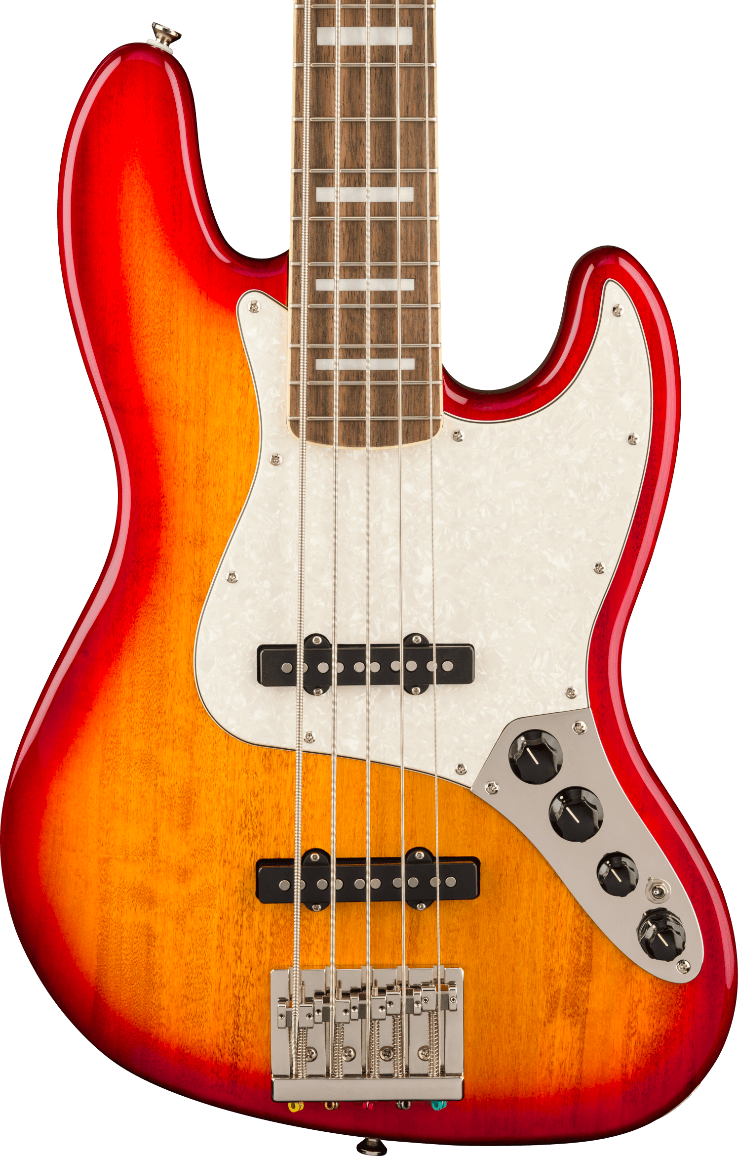 Squier Classic Vibe Active '70s Jazz Bass V in Sienna Sunburst in stock - Image 1