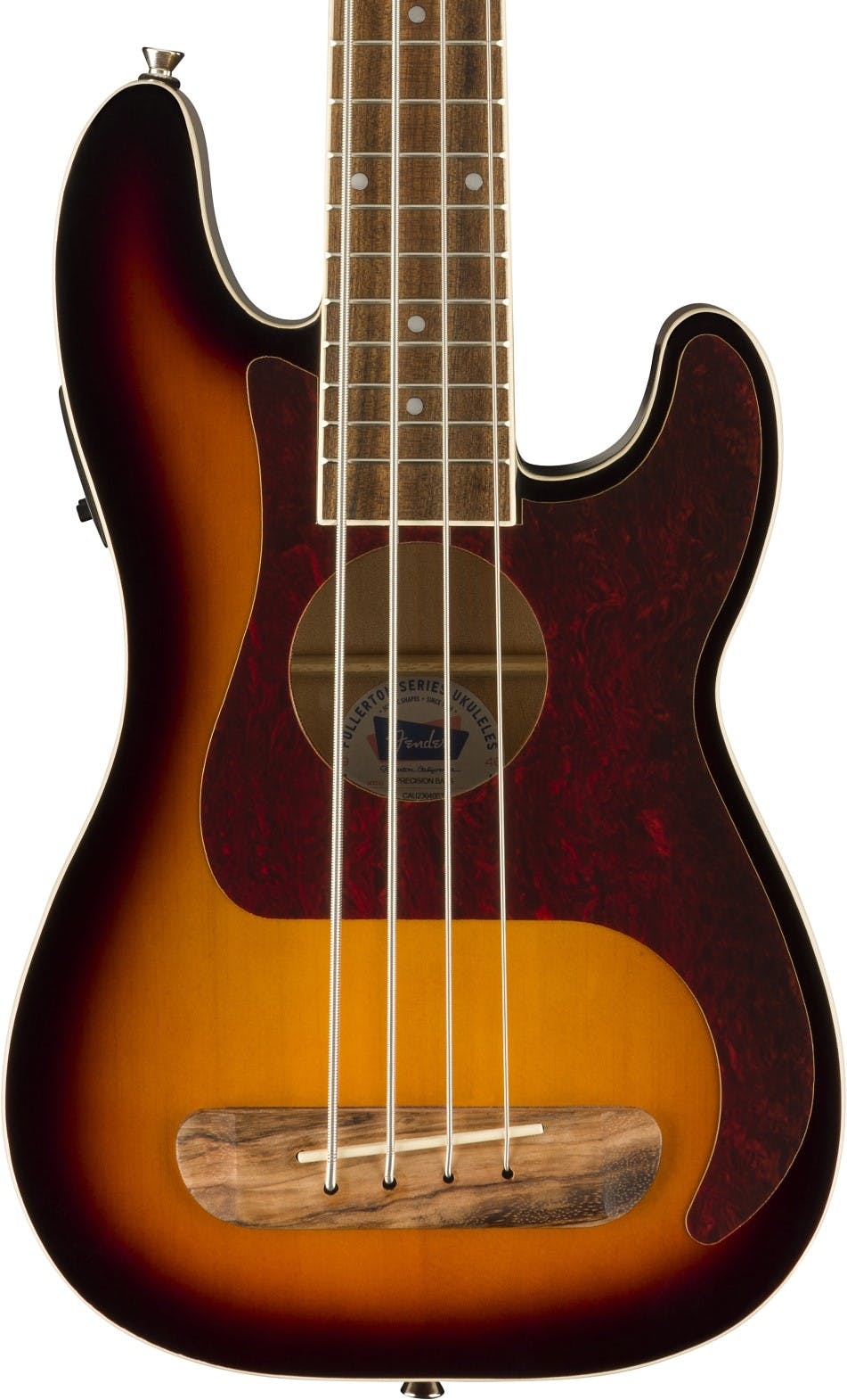 Fender Fullerton Precision Bass Ukulele in 3-Colour Sunburst in stock