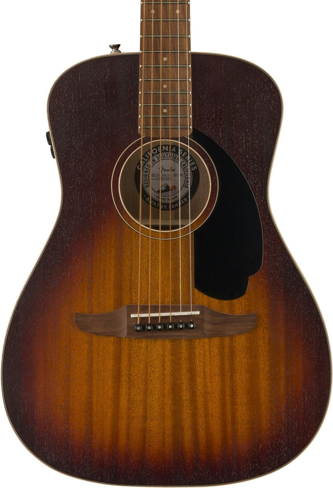 Fender Malibu Special Electro Acoustic Guitar in Honey Burst in stock
