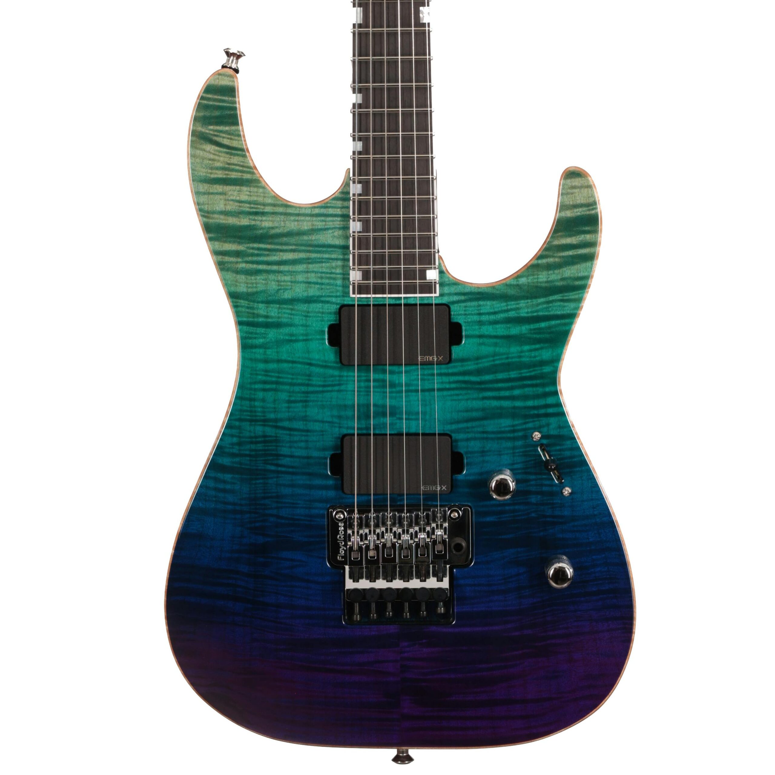 ESP USA M-II FR DLX Flame Maple in Violet Shadow Fade in stock