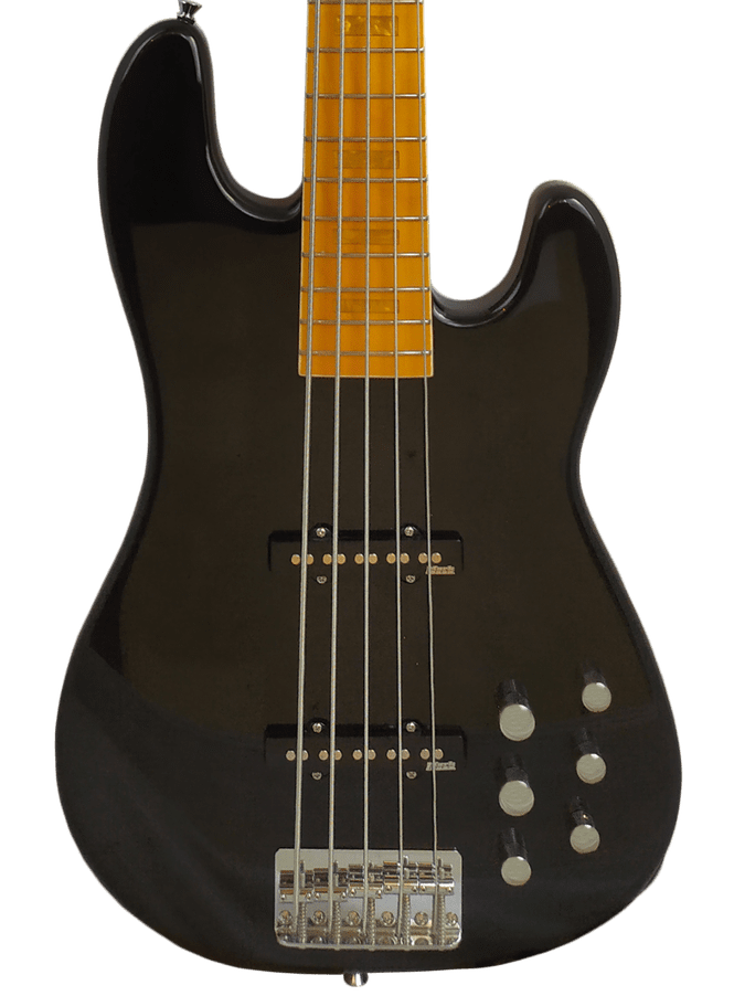 Markbass MB GV 5 Gloxy 5-String Bass Guitar in Black, Maple Fretboard in stock