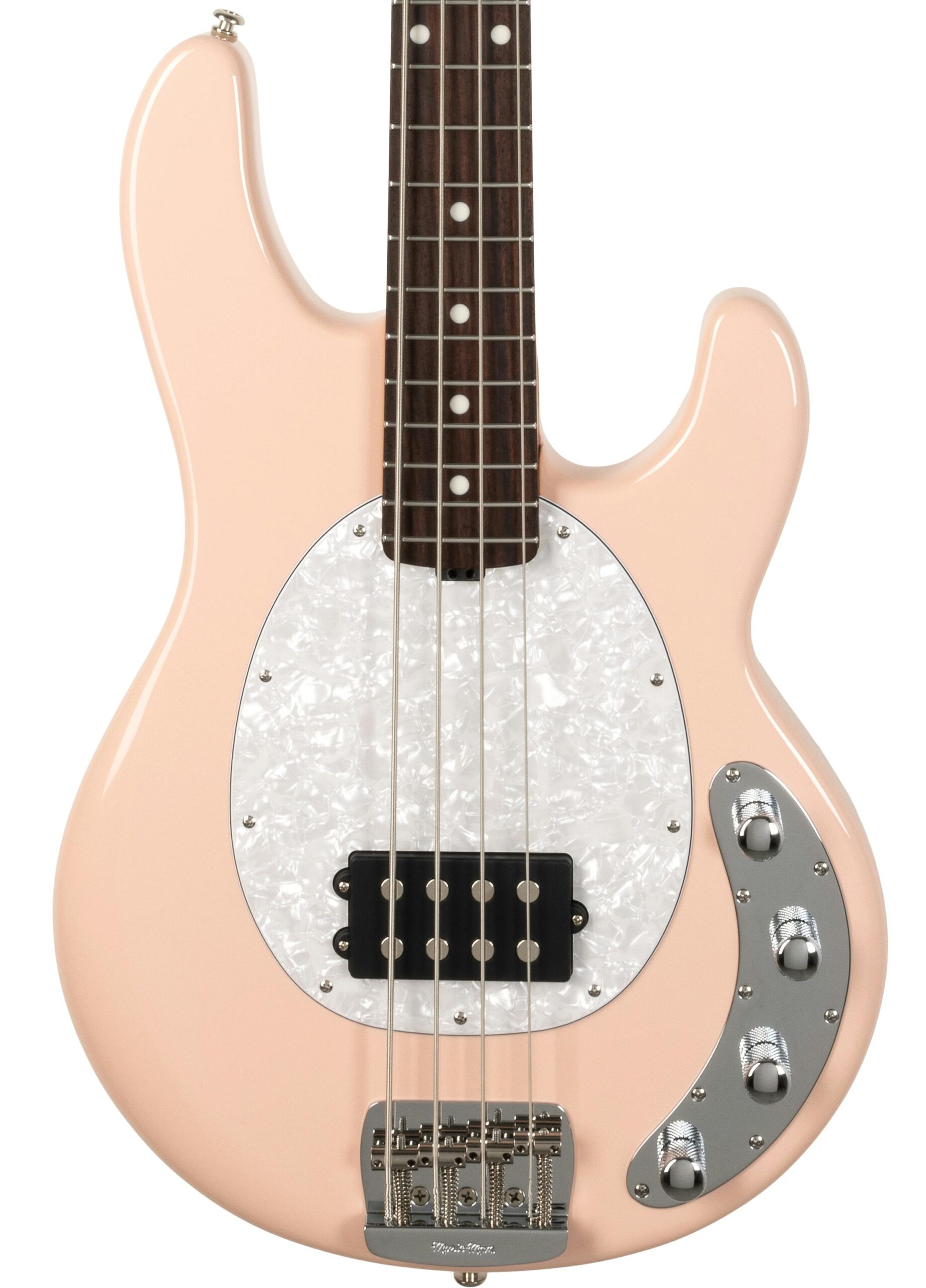Music Man StingRay Special Bass Guitar in Pueblo Pink in stock