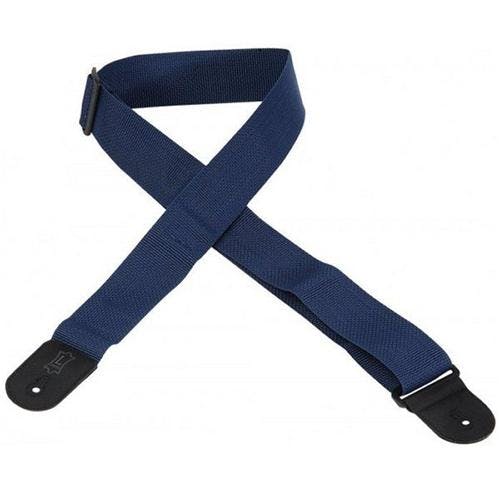 Levy M8 Navy Polyester Guitar Strap in stock