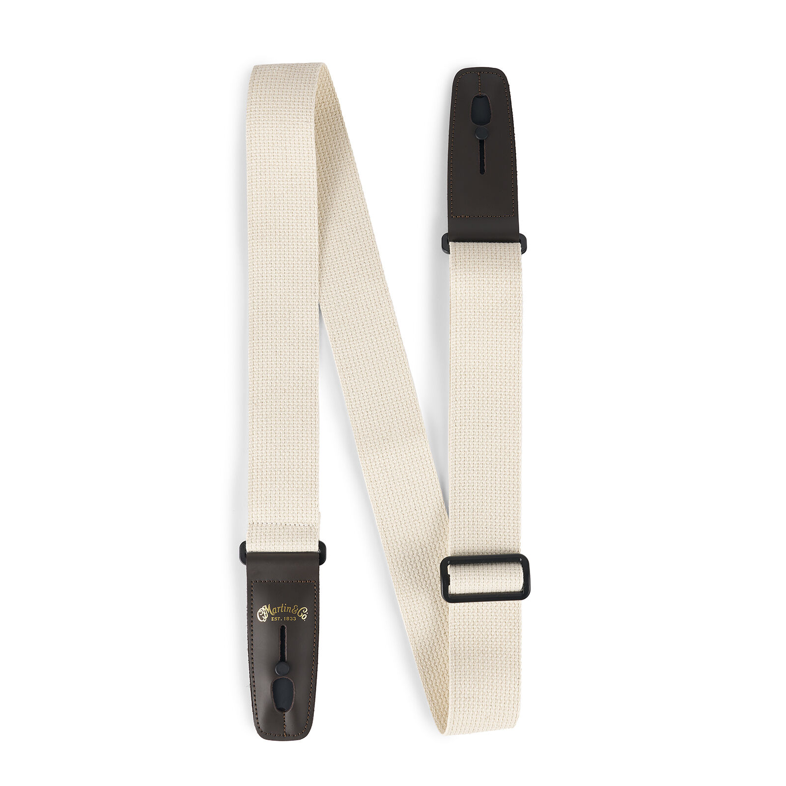 Martin Cotton Weave Lock-It Guitar Strap in Cream in stock