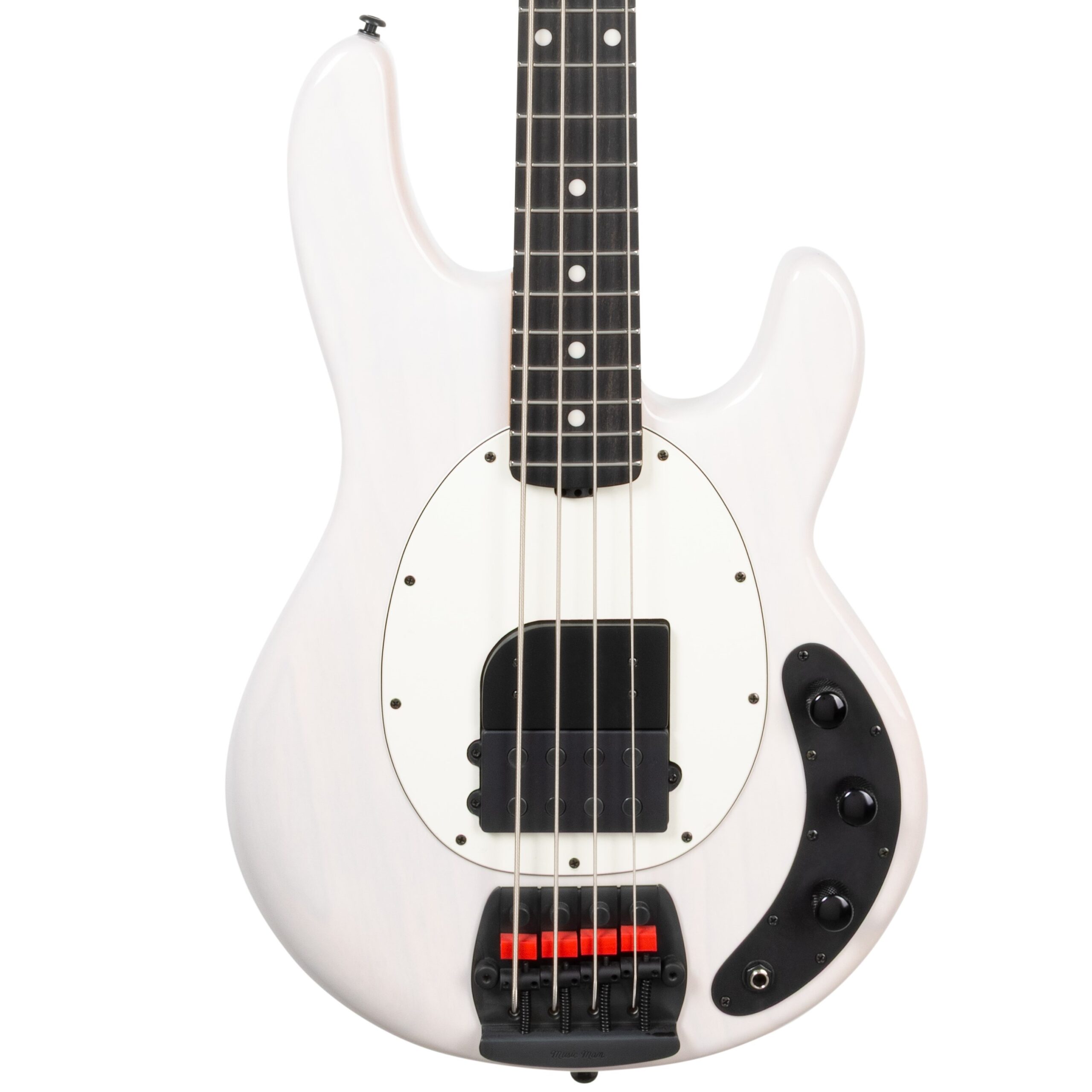 Music Man Tim Commerford StingRay Passive Bass in Fright Night White in stock