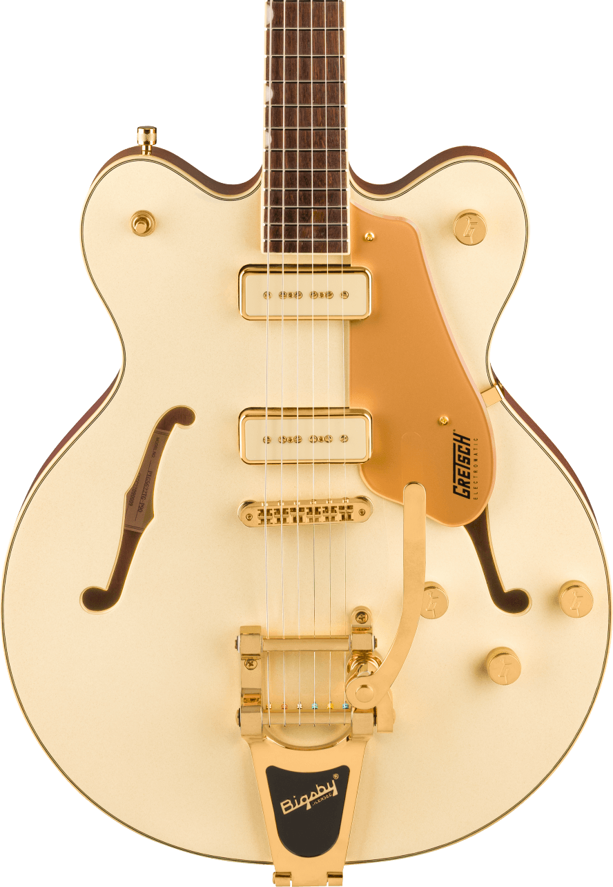 Gretsch Electromatic Pristine LTD Center Block Bigsby in White Gold in stock