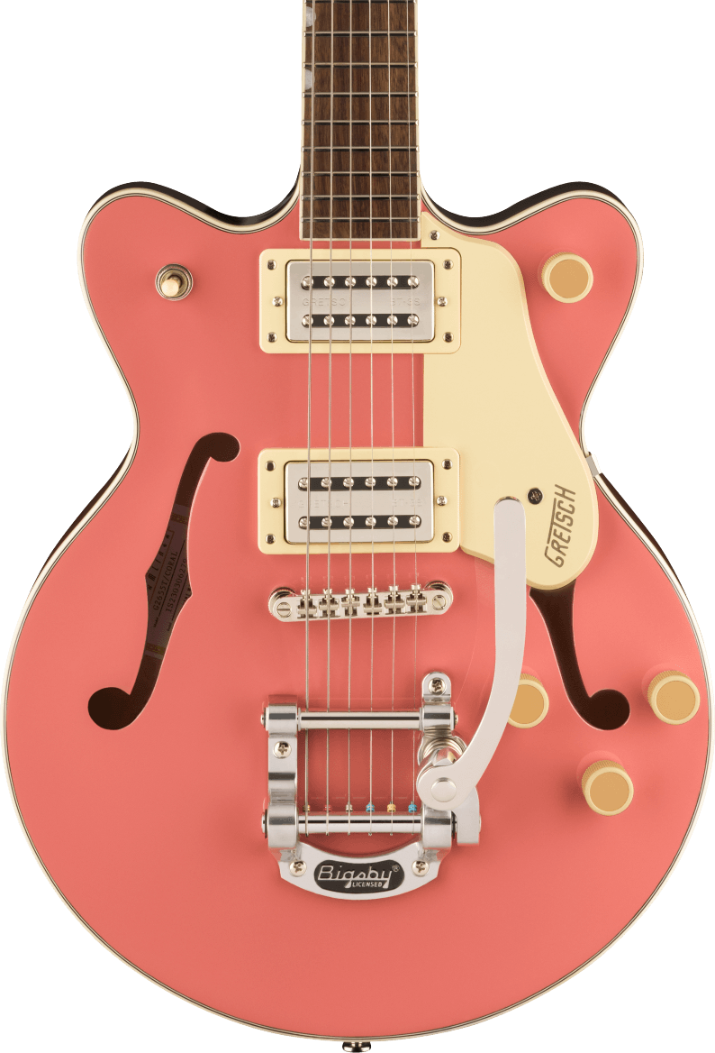 Gretsch G2655T Streamliner Center Block Jr. Double-Cut Electric Guitar with Bigsby in Coral in stock